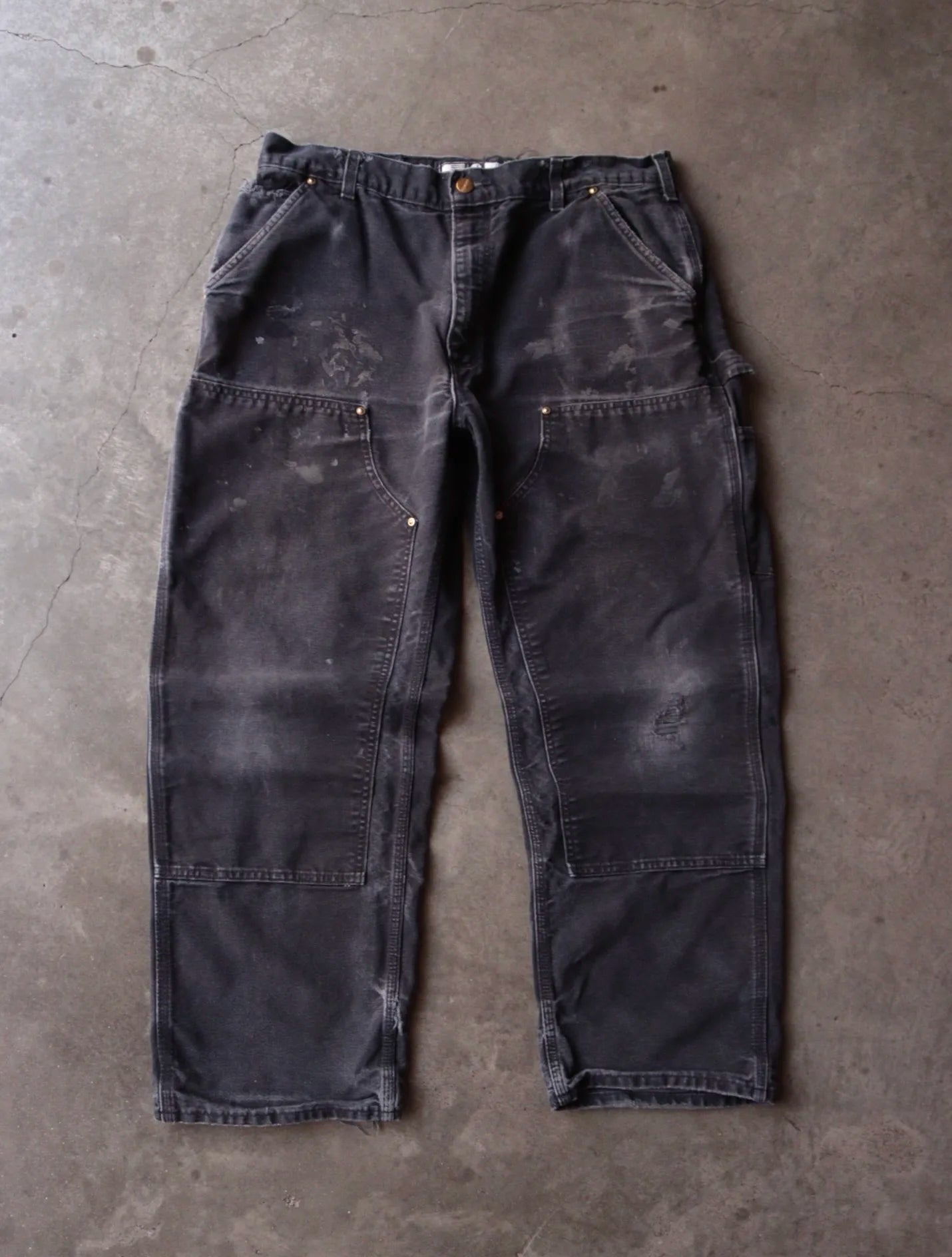 2000S SUNFADED CARHARTT DOUBLE KNEE WORK PANTS