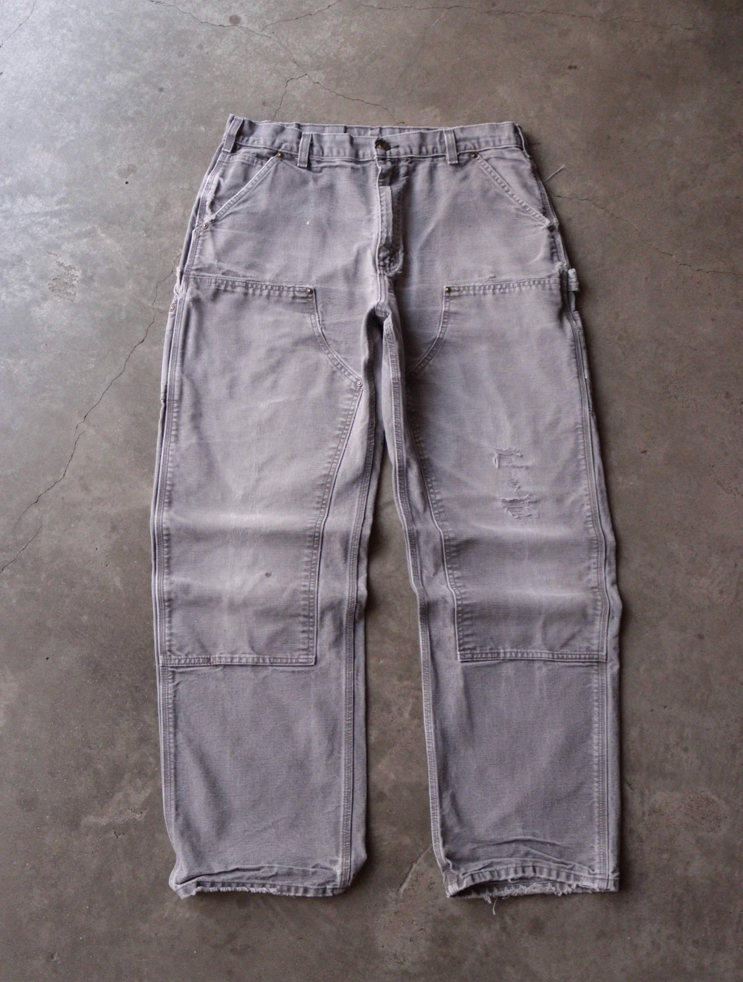2000S SUNFADED CARHARTT DOUBLE KNEE WORK PANTS