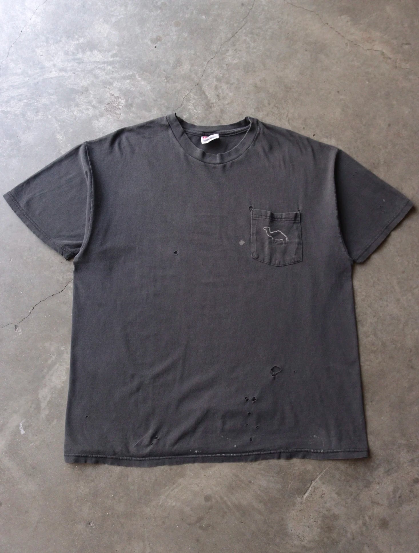 1990S FADED CAMEL POCKET TEE