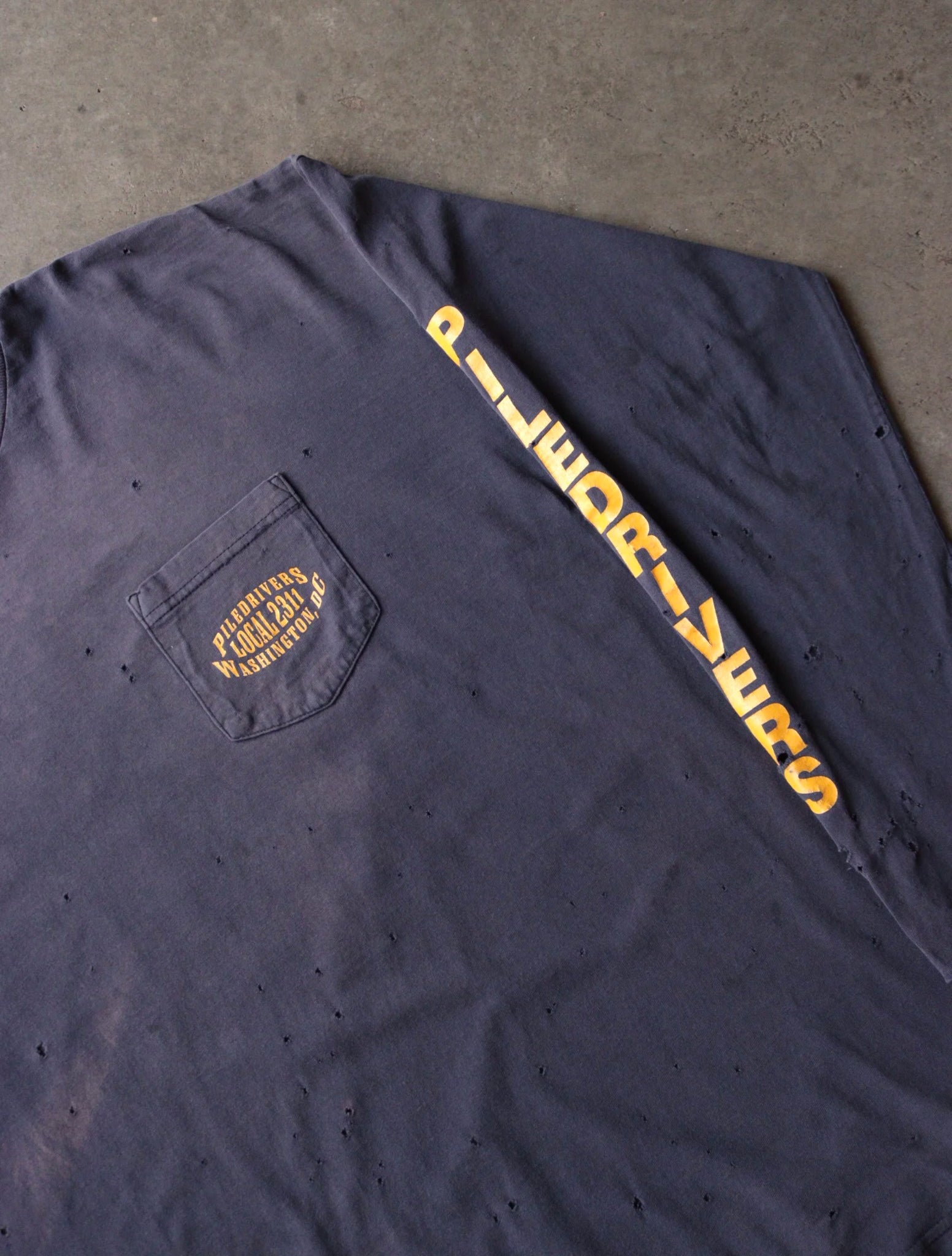 1990S SUNFADED PILEDRIVERS L/S TEE