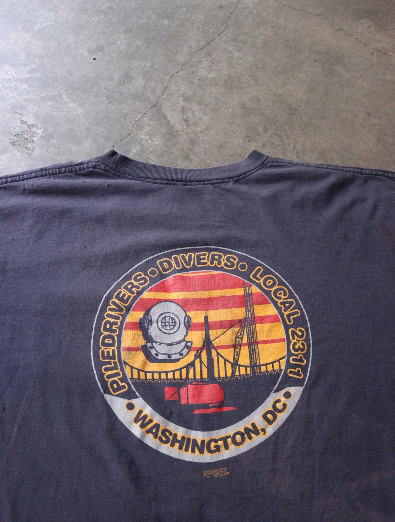 1990S SUNFADED PILEDRIVERS L/S TEE