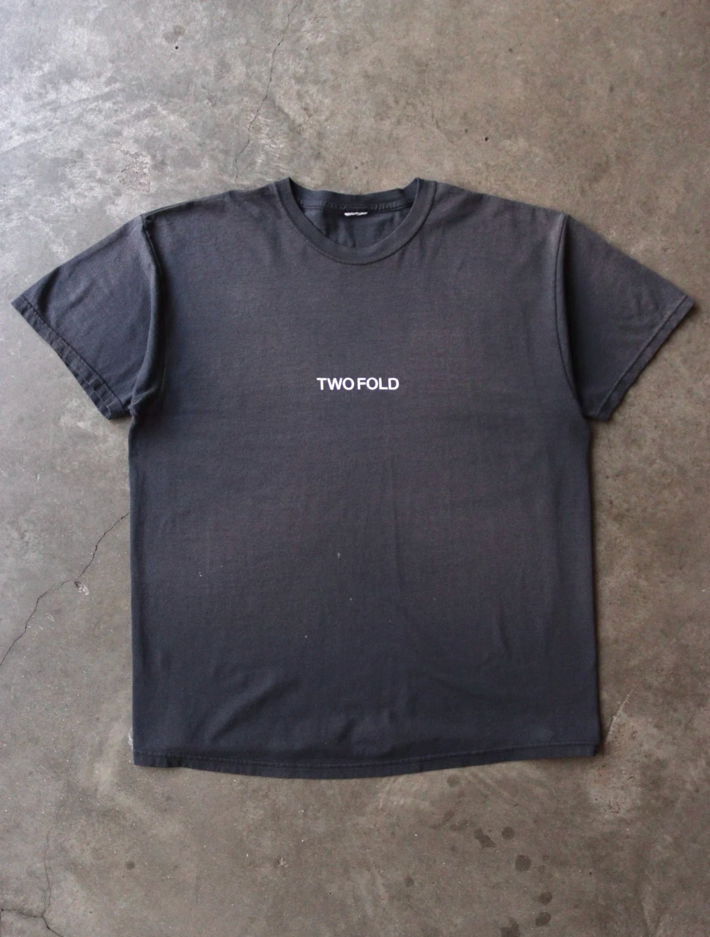 1990S FADED TWOFOLD LOGO BLANK TEE