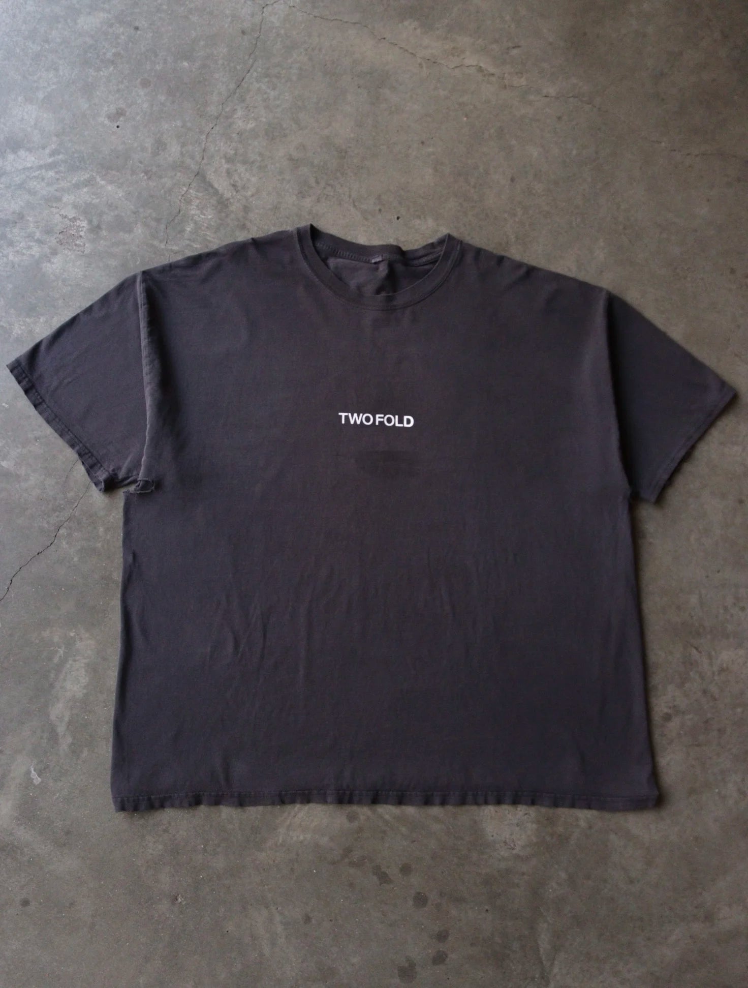 2000S FADED TWOFOLD LOGO BLANK TEE