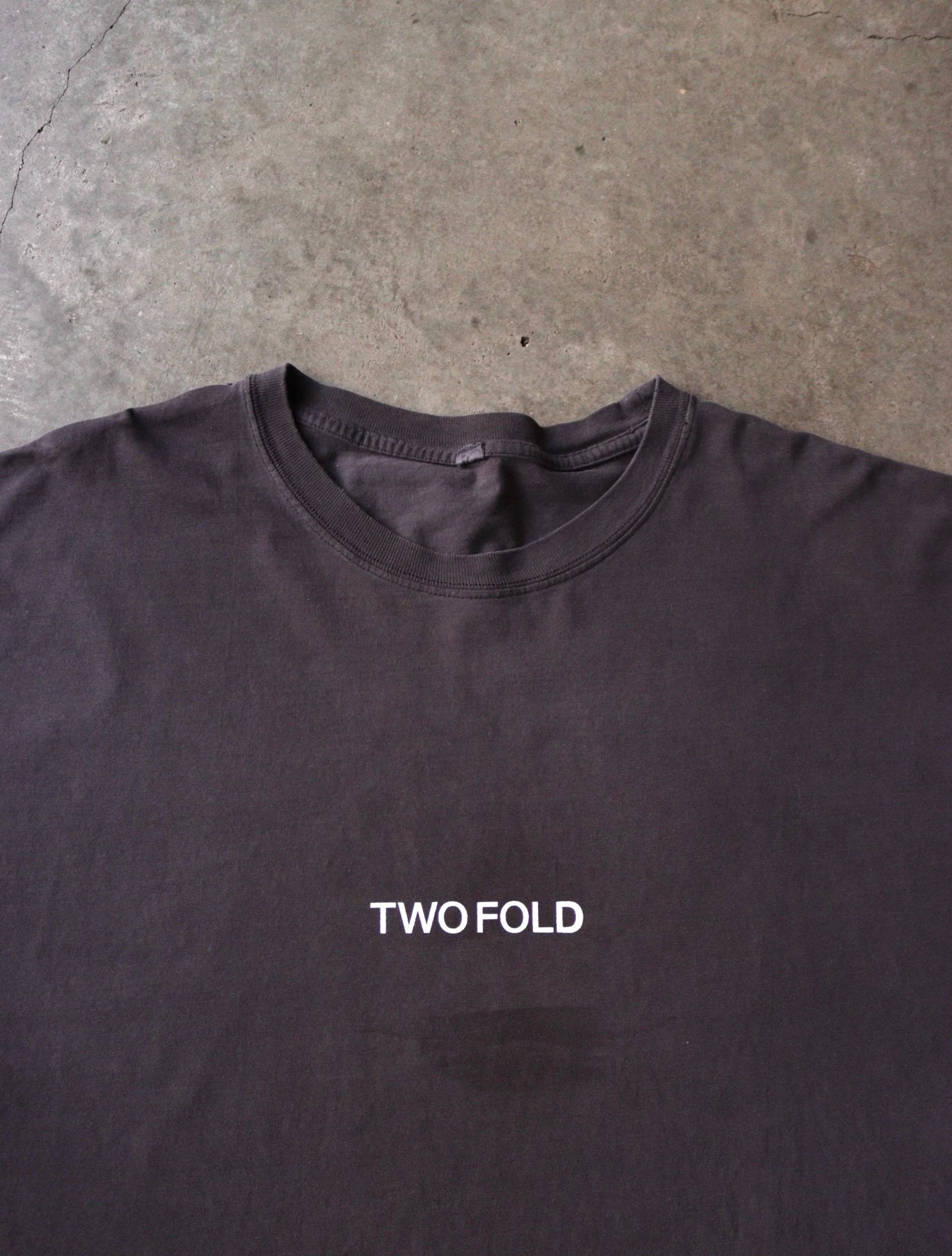 2000S FADED TWOFOLD LOGO BLANK TEE