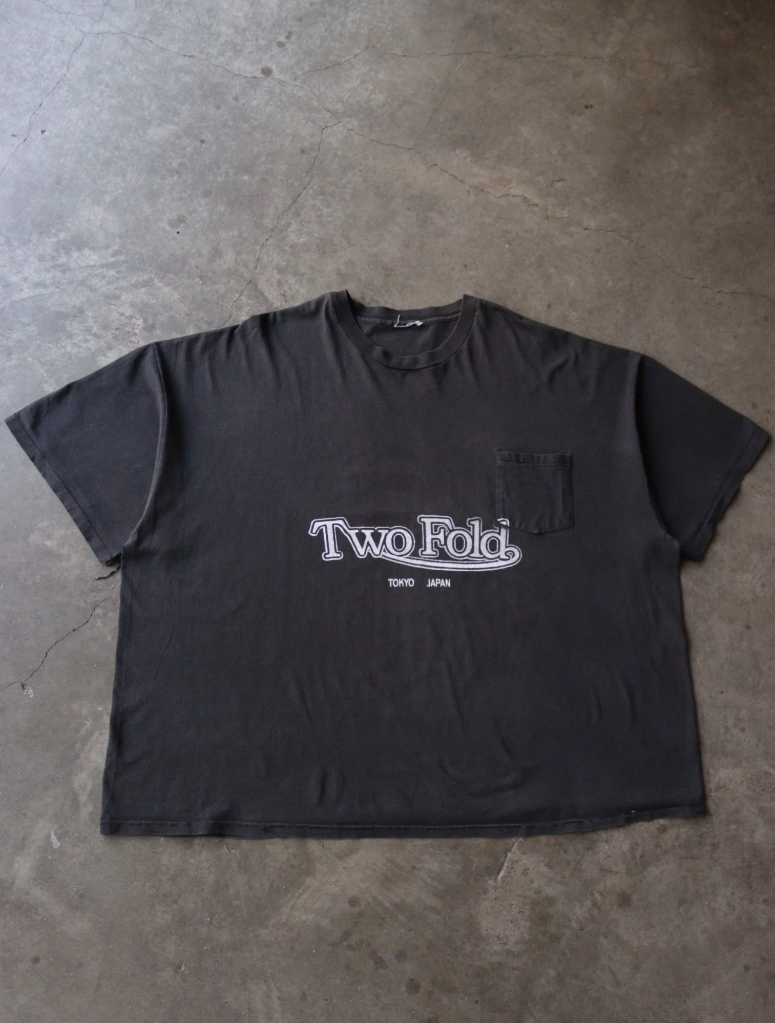 1990S TWOFOLD BIKER LOGO POCKET TEE