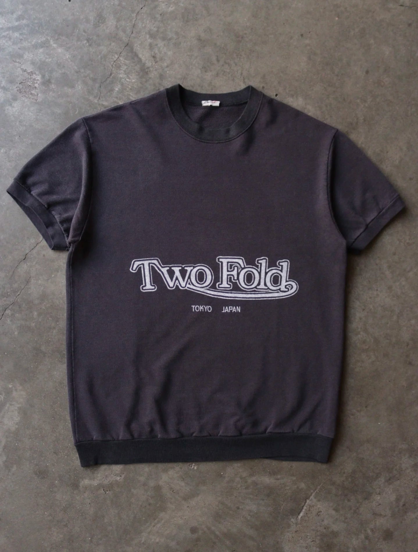 1980S TWOFOLD BIKER LOGO SHORTSLEEVE SWEATSHIRT