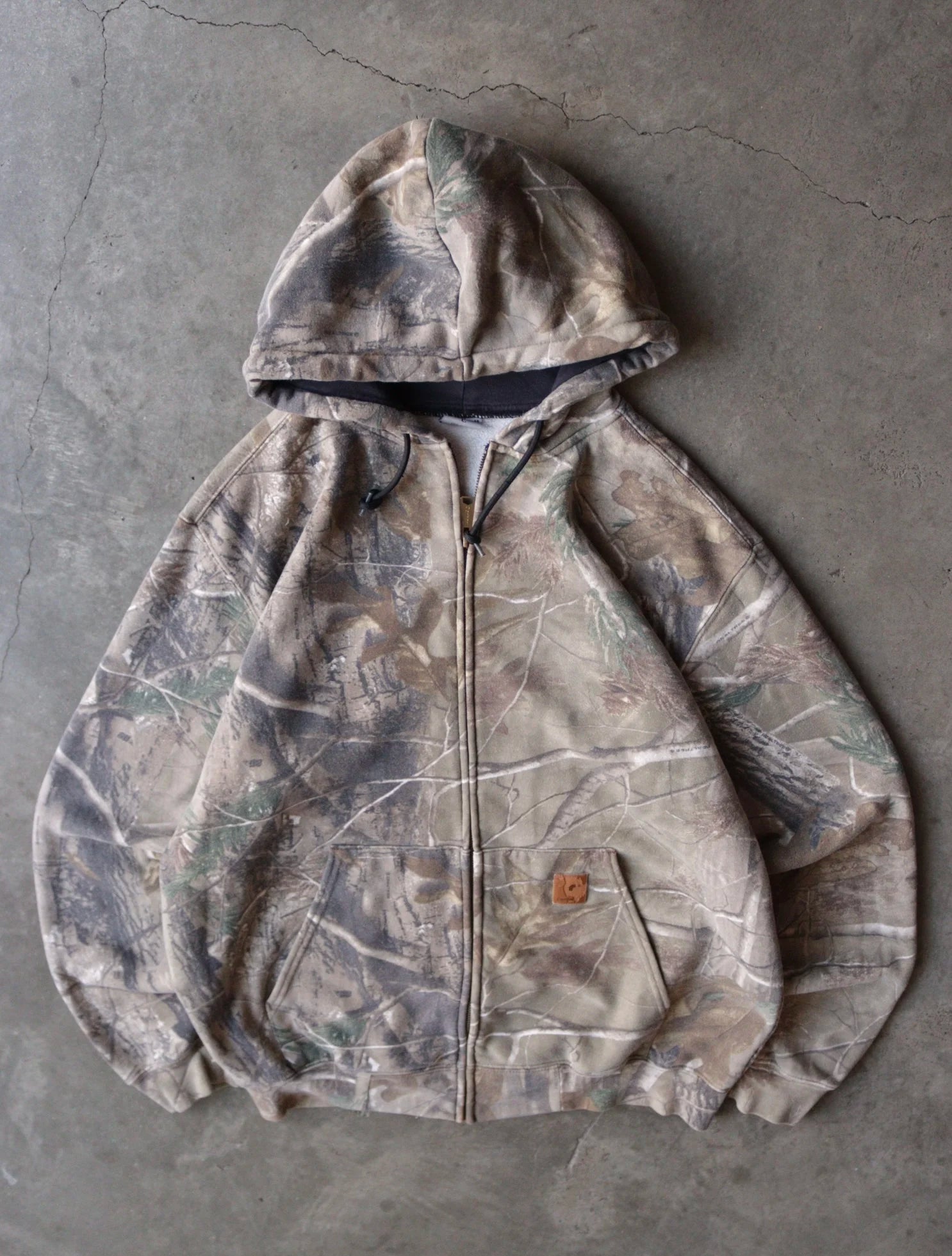 2000S CAMO CARHARTT HOODED SWEATSHIRT