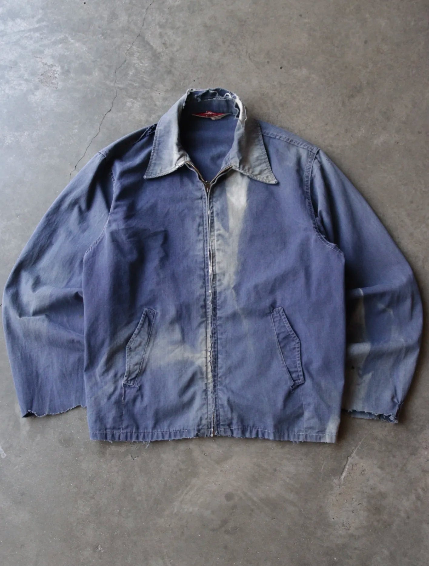 1960S FADED BLUE CHOPPED SLEEVE JACKET