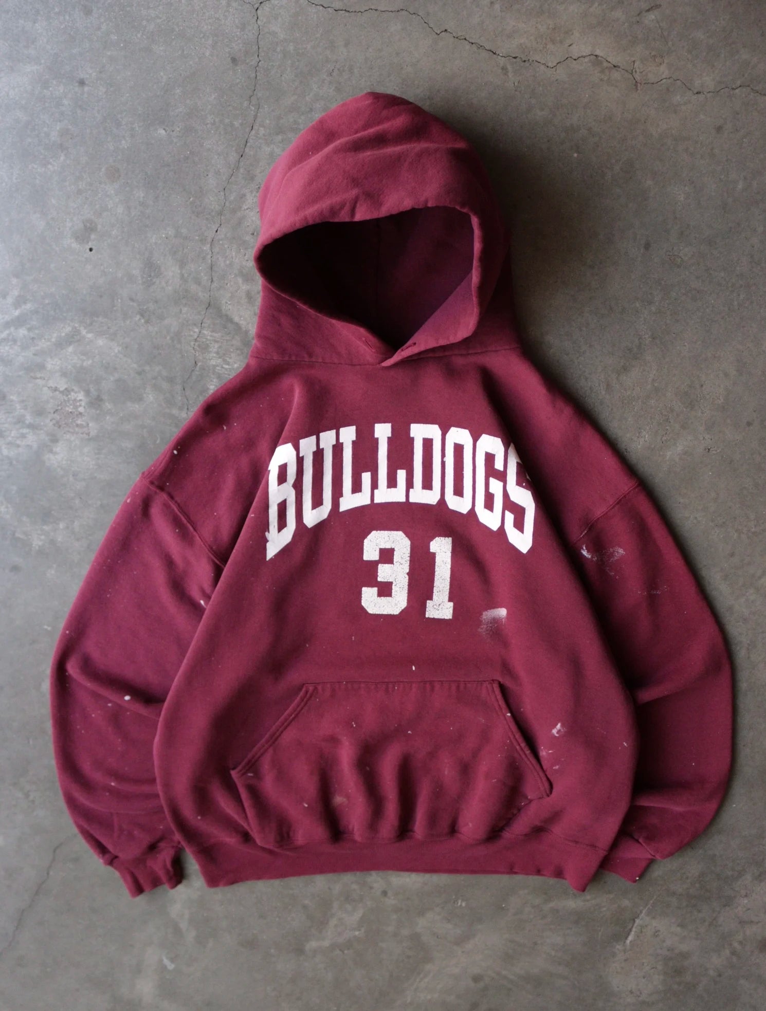 1980S BULLDOGS HOODED SWEATSHIRT