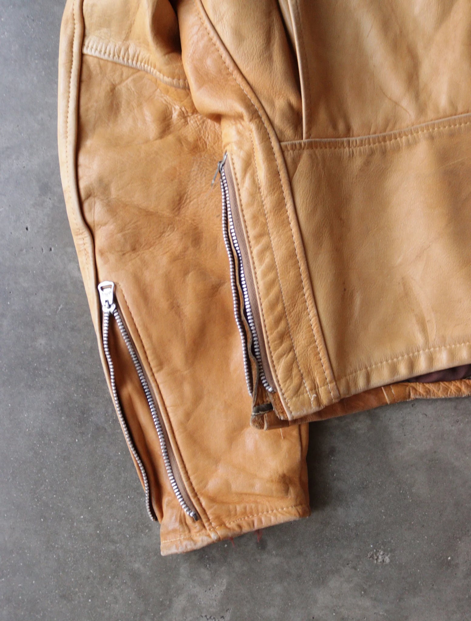 1980S LEATHER CAFE RACER JACKET