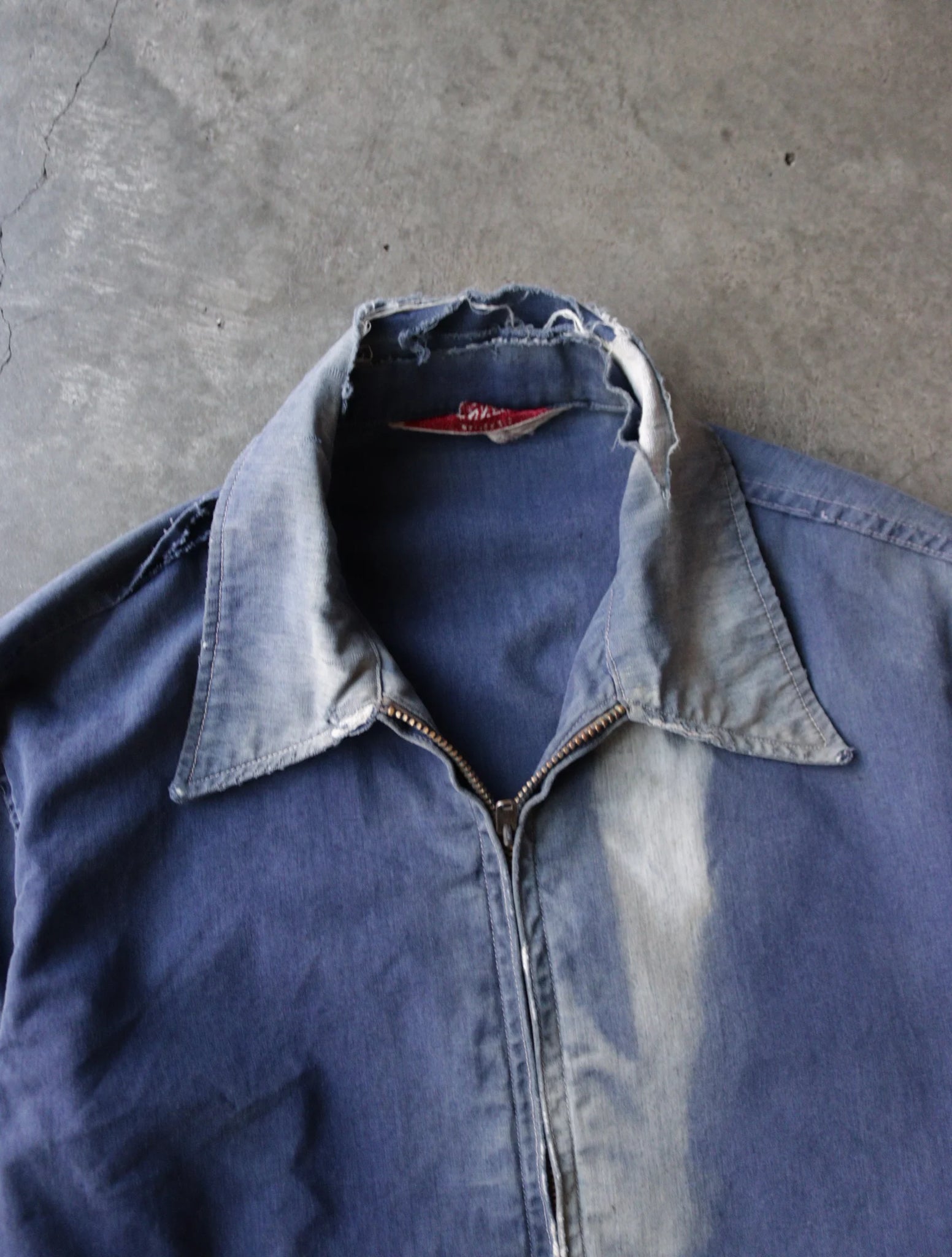 1960S FADED BLUE CHOPPED SLEEVE JACKET