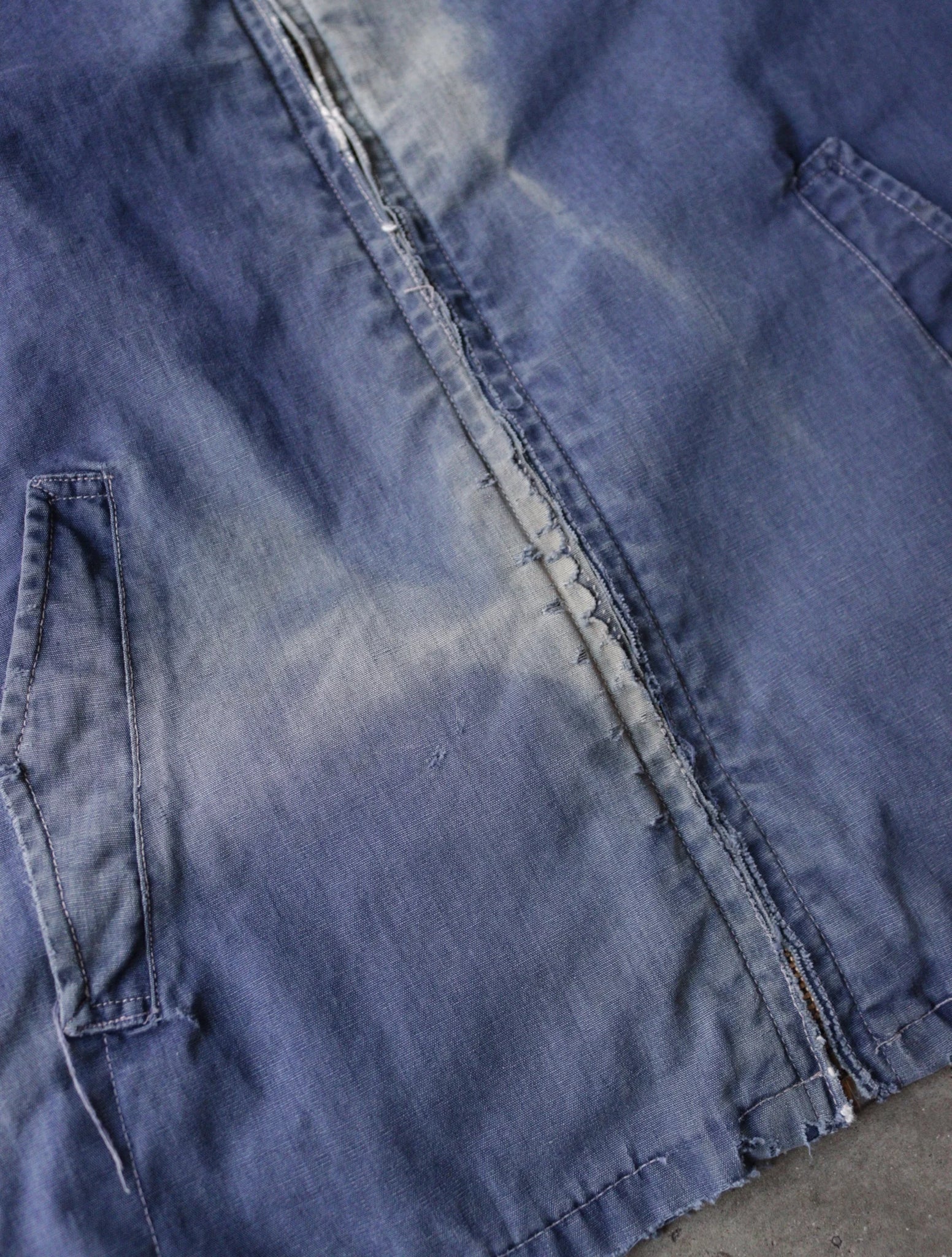 1960S FADED BLUE CHOPPED SLEEVE JACKET