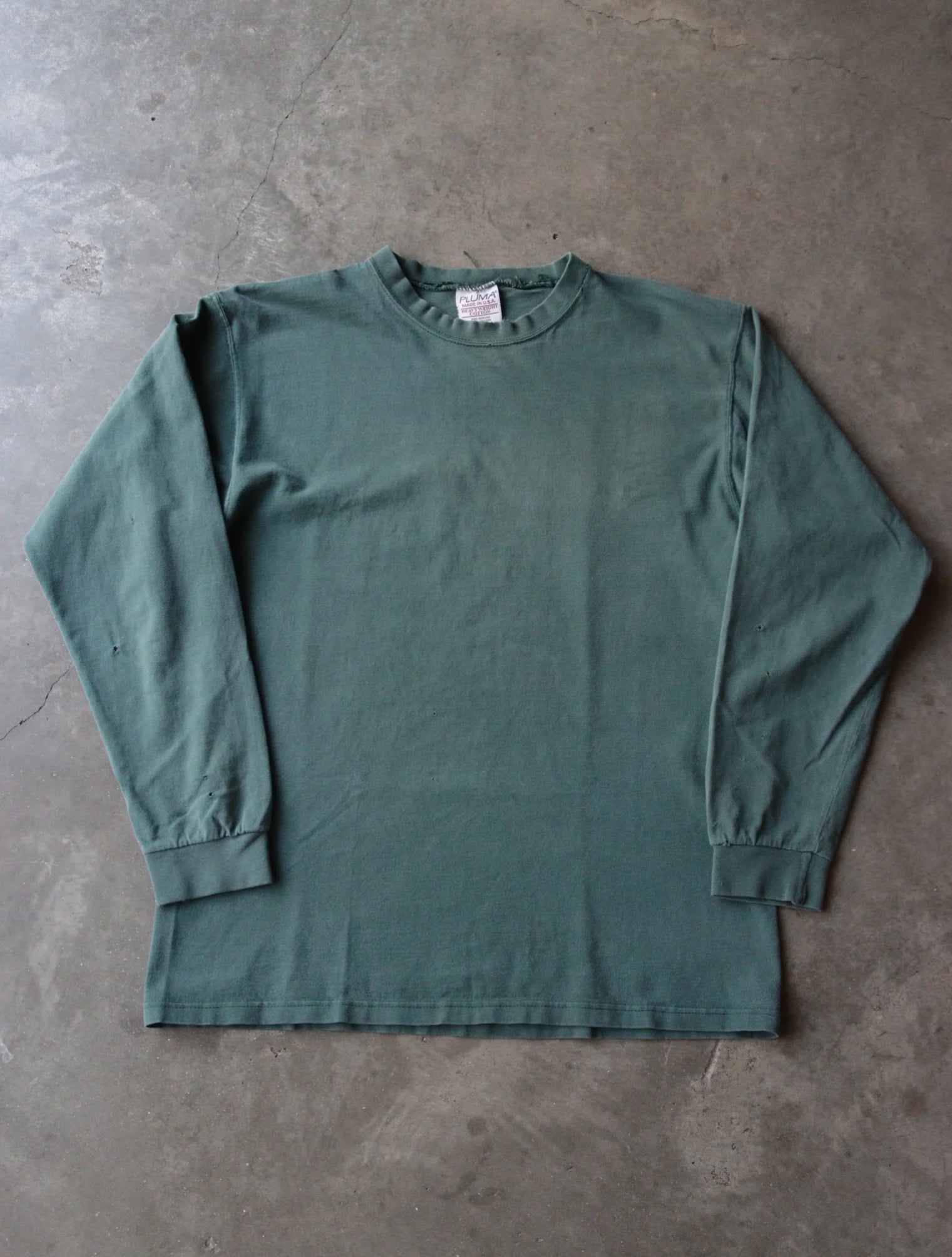 1990S FADED GREEN L/S TEE