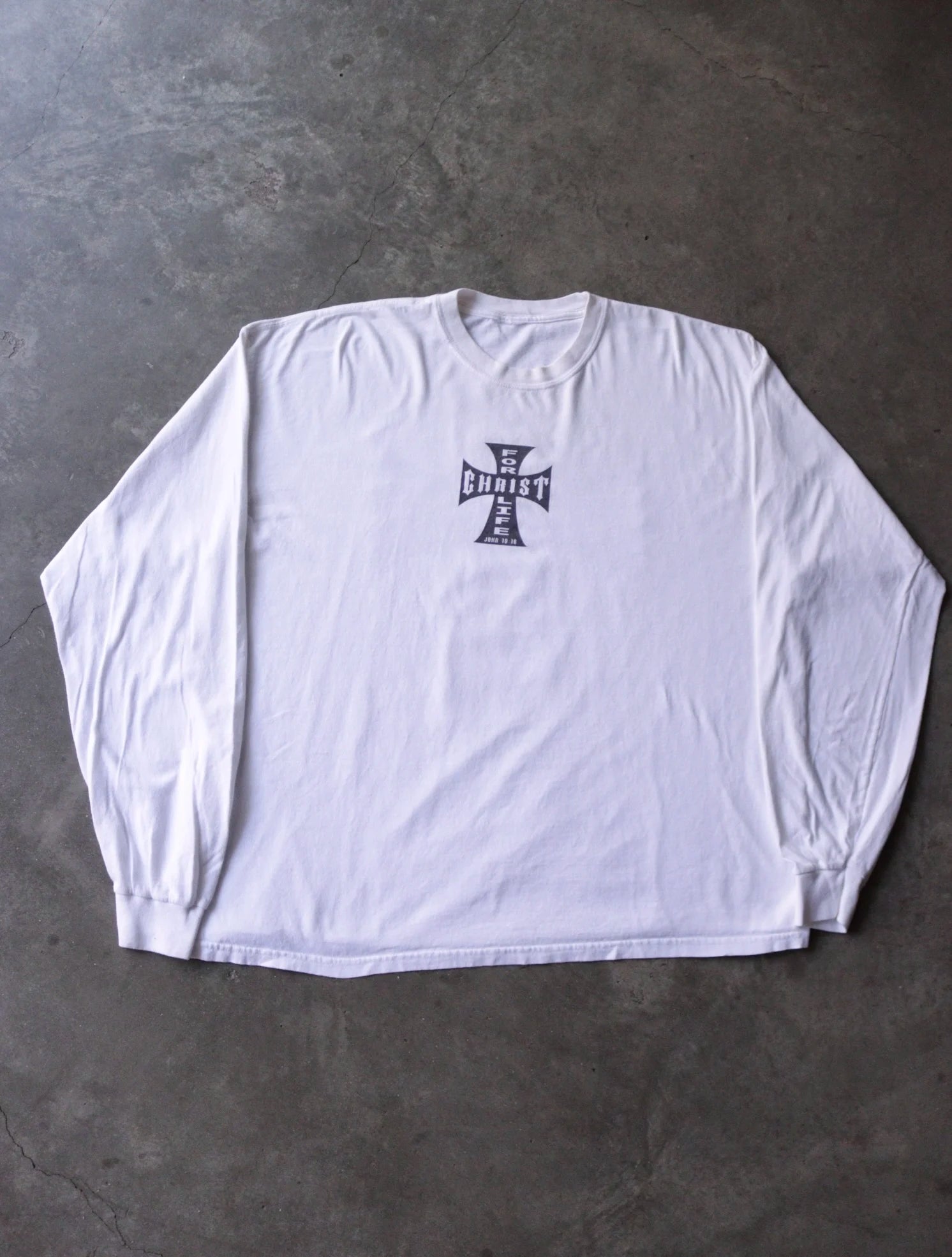 2000S FOR CHRIST L/S CROSS TEE