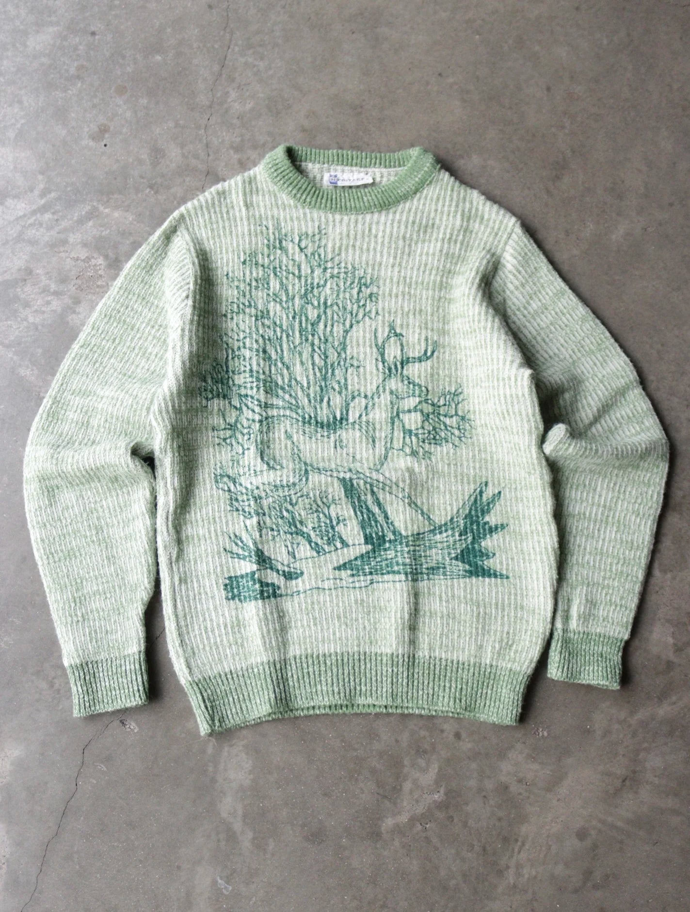 1980S DEER KNIT SWEATER