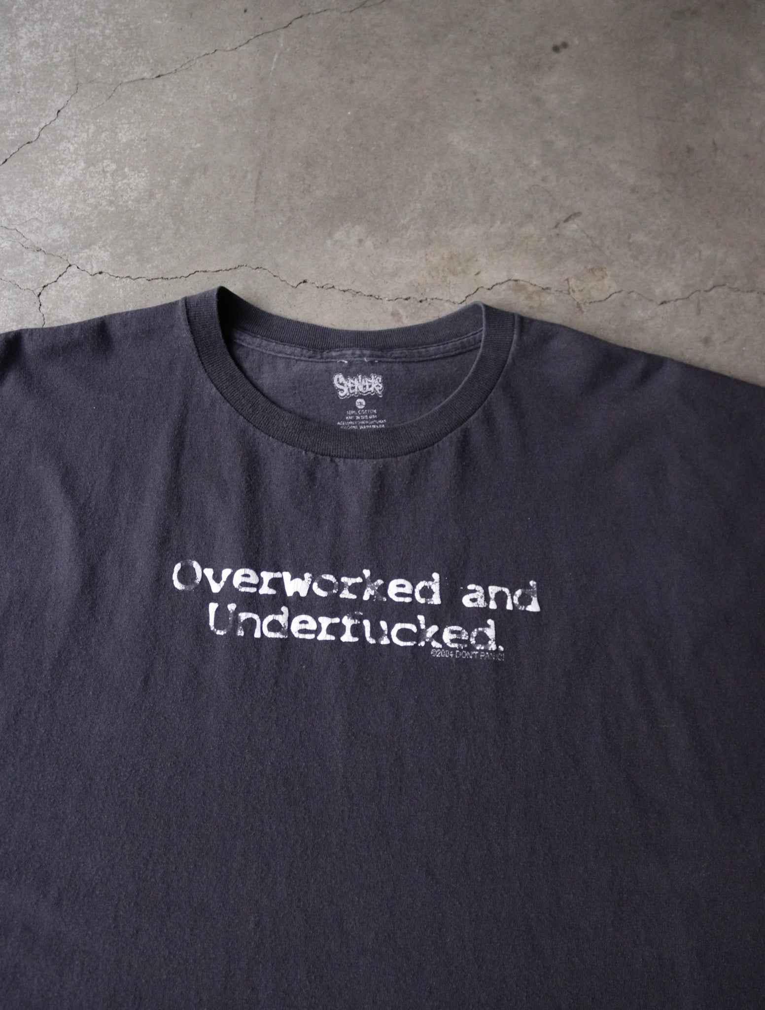 2000S OVERWORKED AND UNDERFUCKED TEE