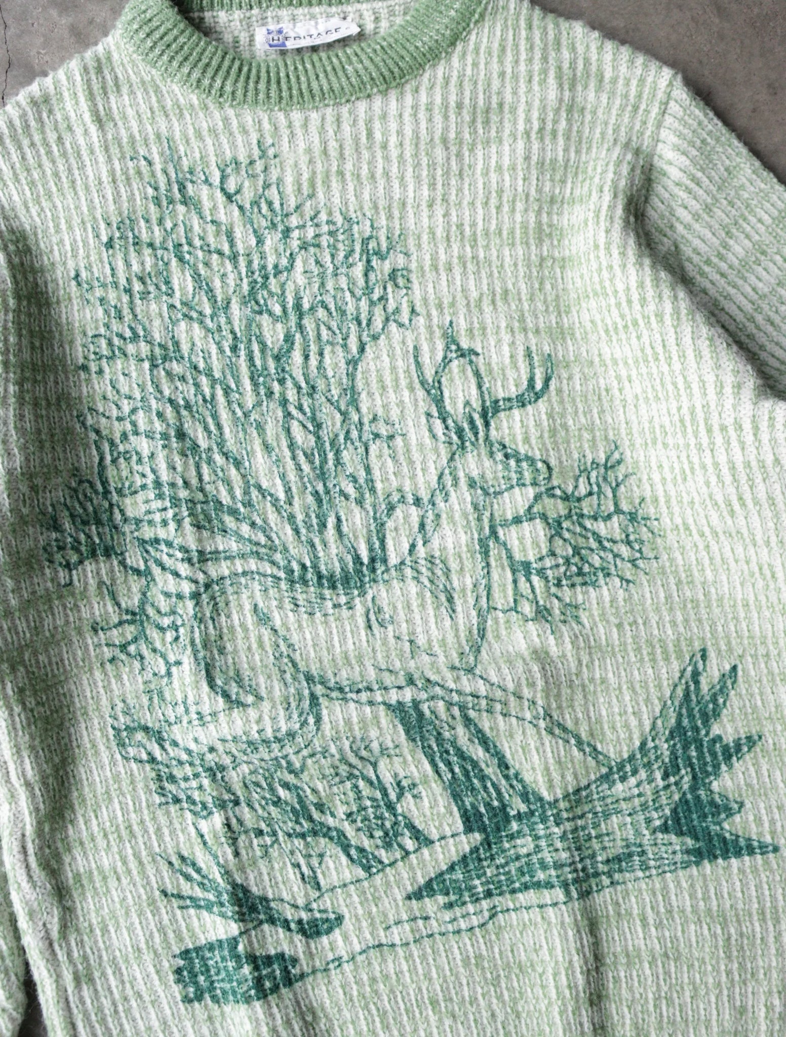 1980S DEER KNIT SWEATER