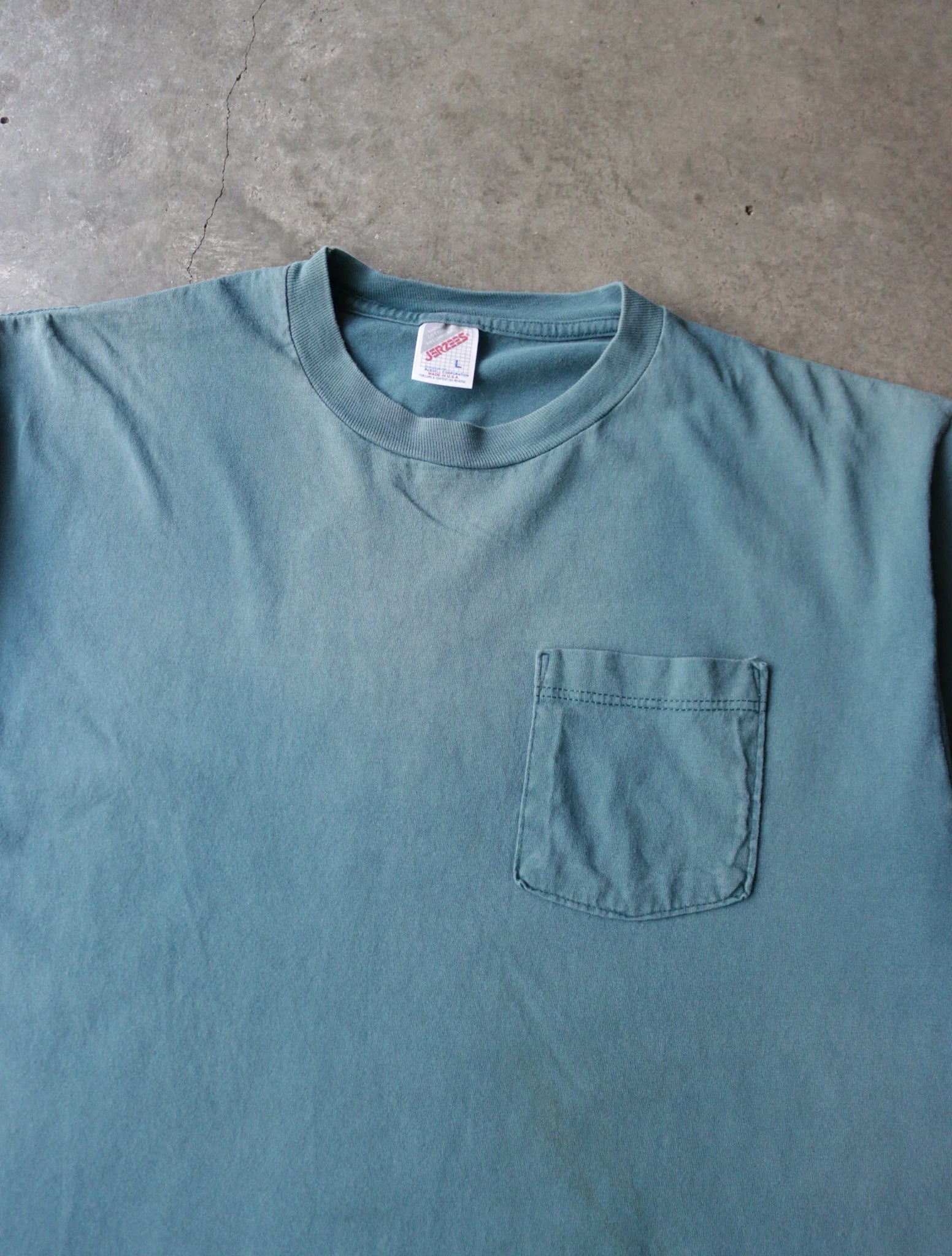 1990S GREEN / BLUE BLANK TEE