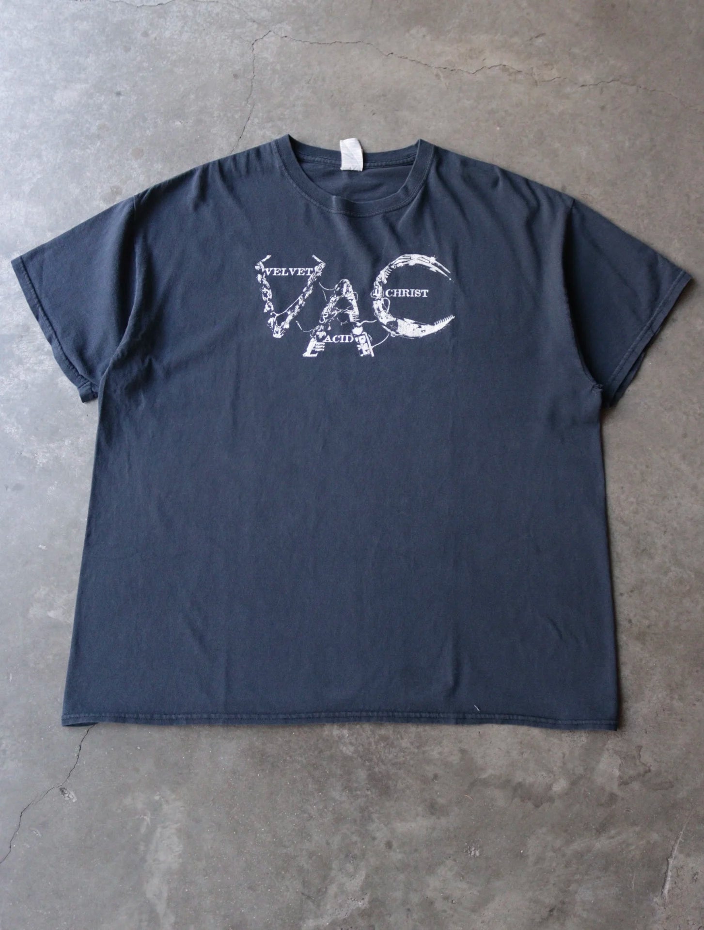 2000S VELVET ACID CHRIST BAND TEE