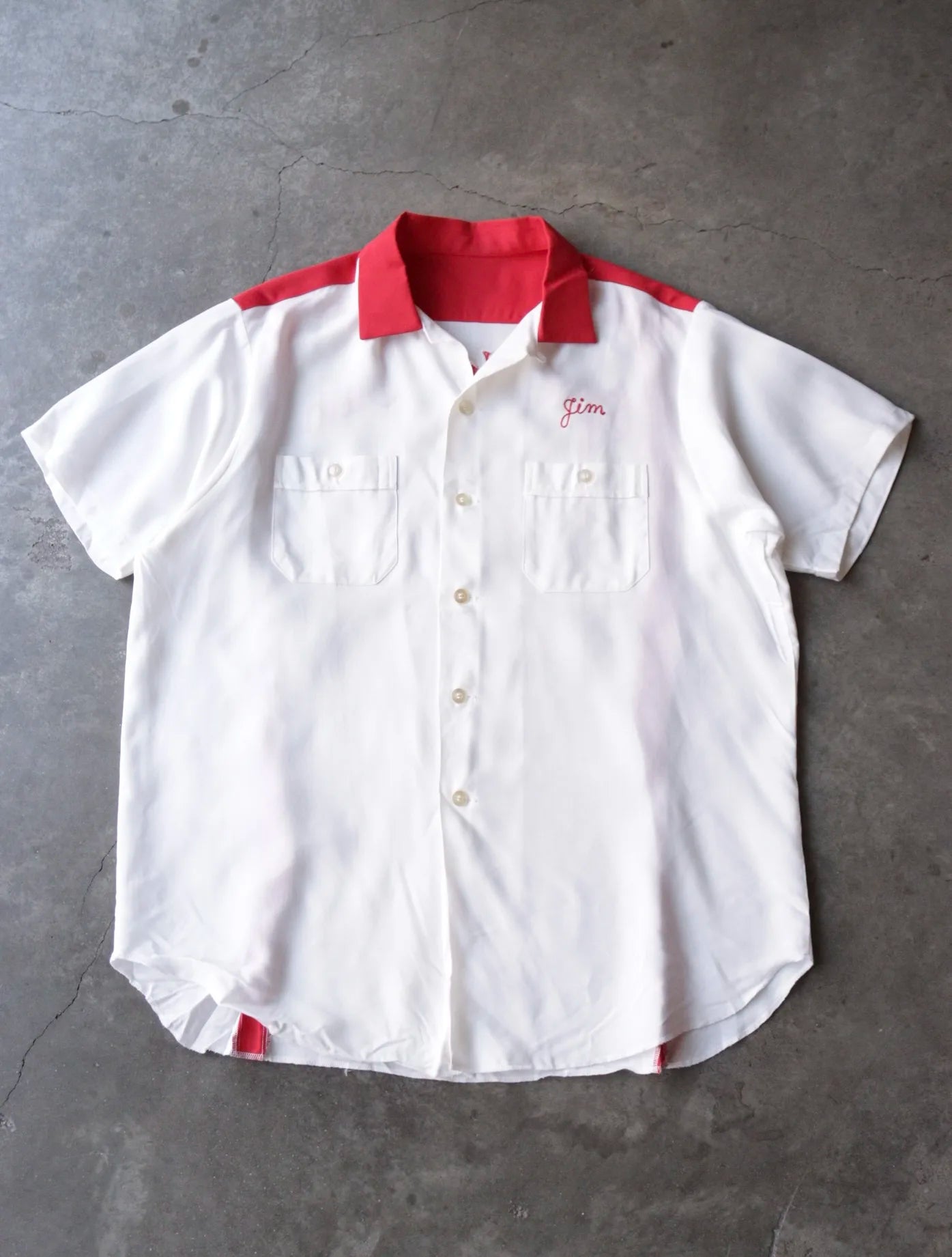 1960S OPTIMIST CHAINSTITCH BOWLING SHIRT