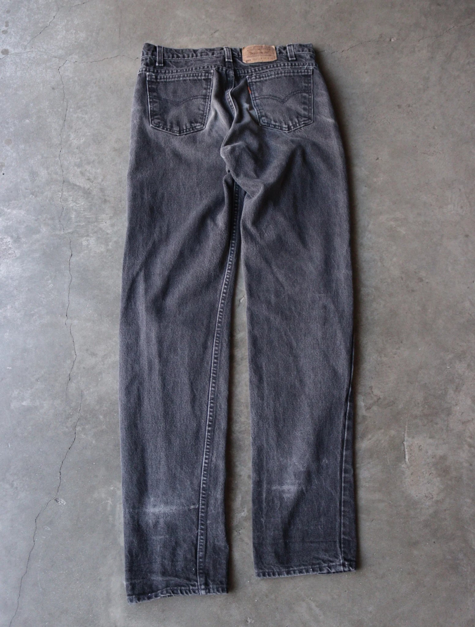 1980S FADED BLACK LEVIS 505 DENIM PANTS