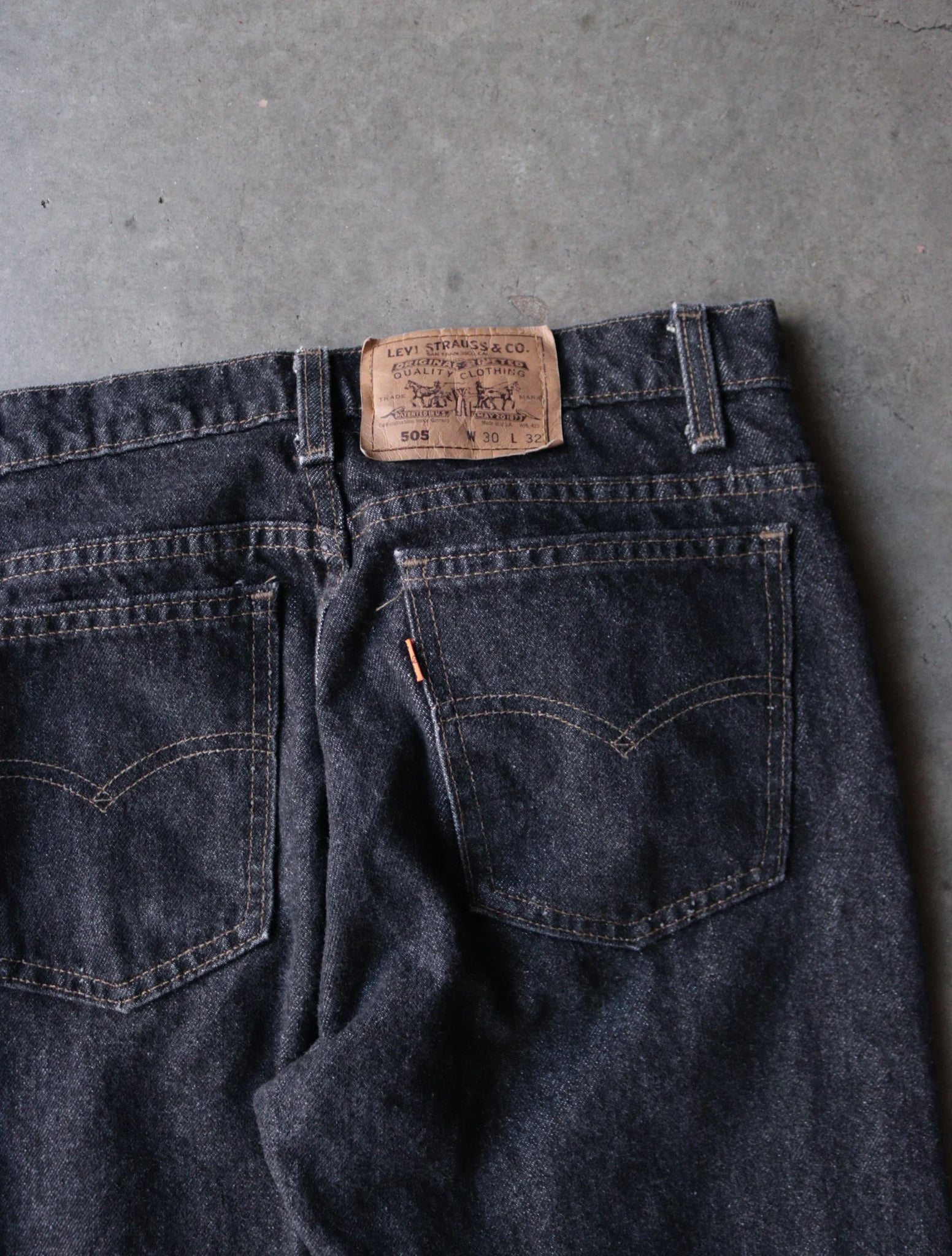 1980S LEVIS RAW 505 DENIM PANTS