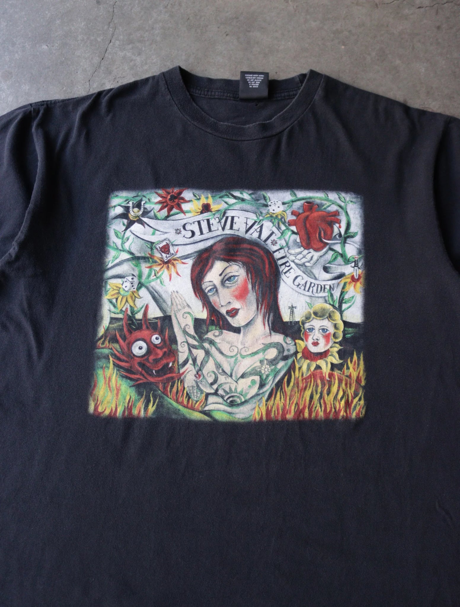 1990S STEVE VAT FIRE GARDEN TEE
