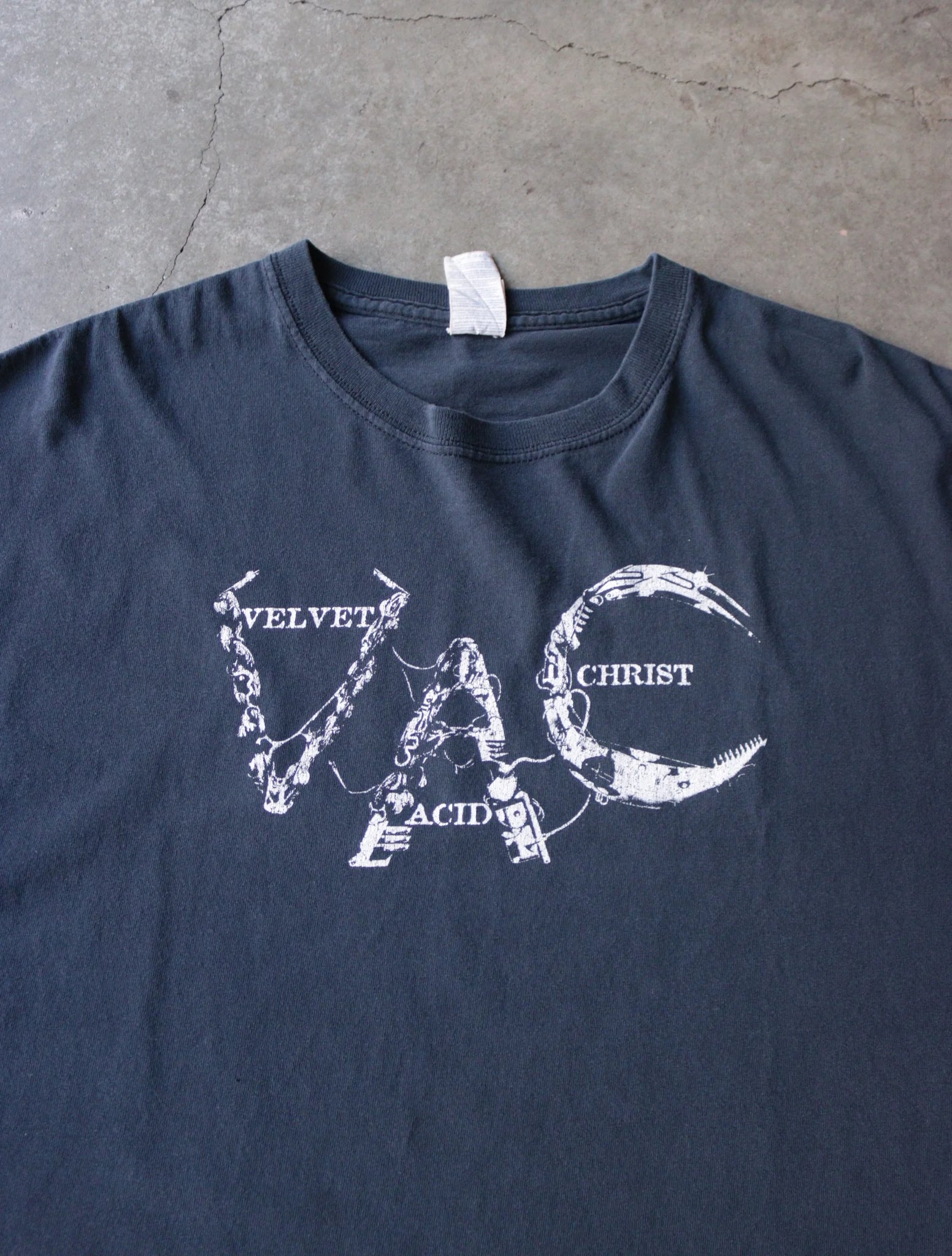 2000S VELVET ACID CHRIST BAND TEE