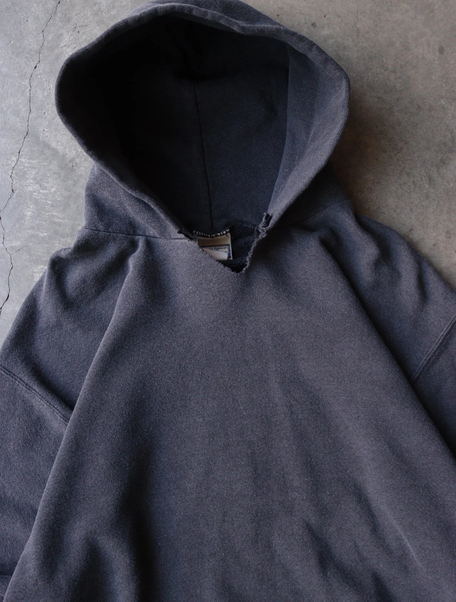 1990S FADED 0 POCKET HOODED SWEATSHIRT