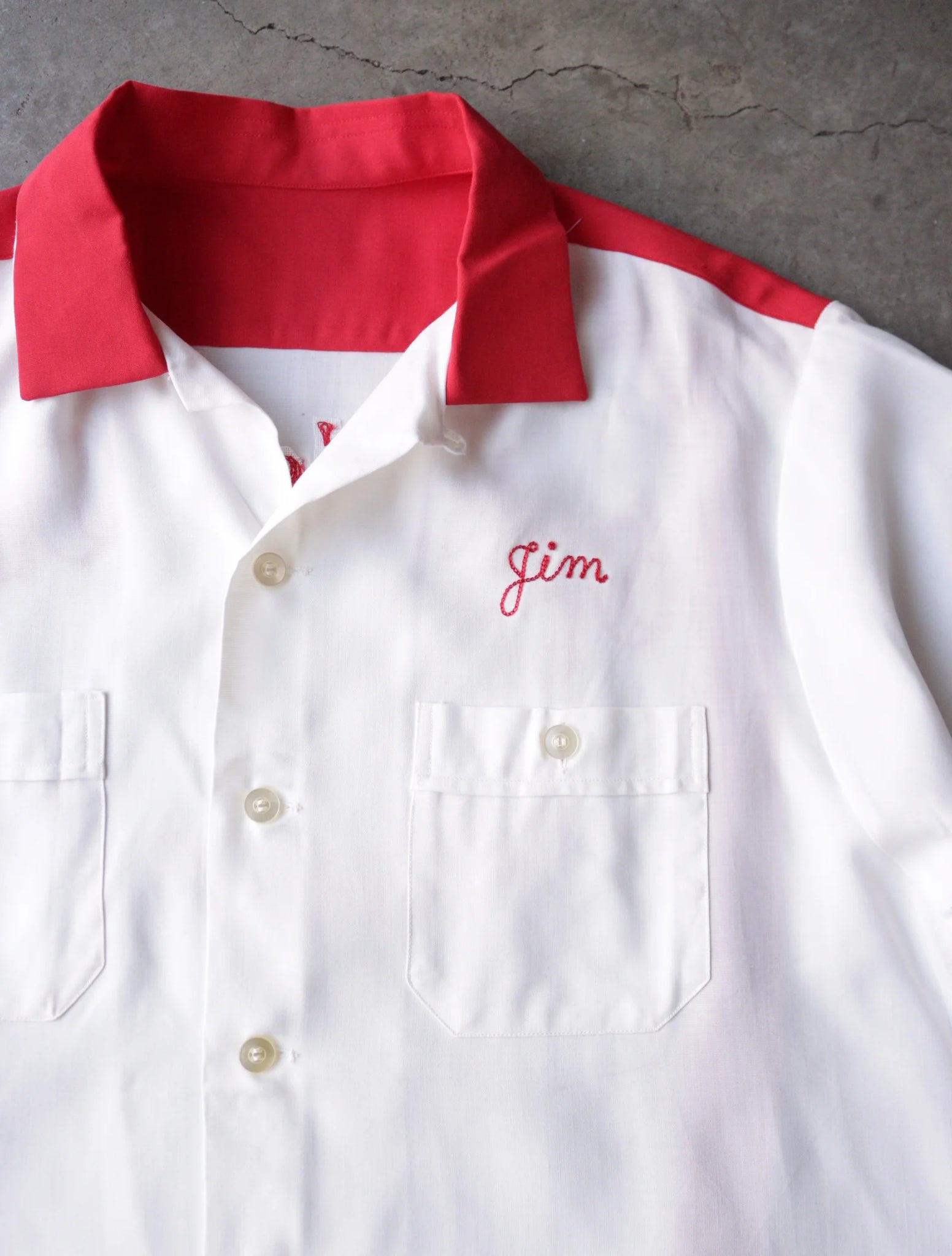 1960S OPTIMIST CHAINSTITCH BOWLING SHIRT