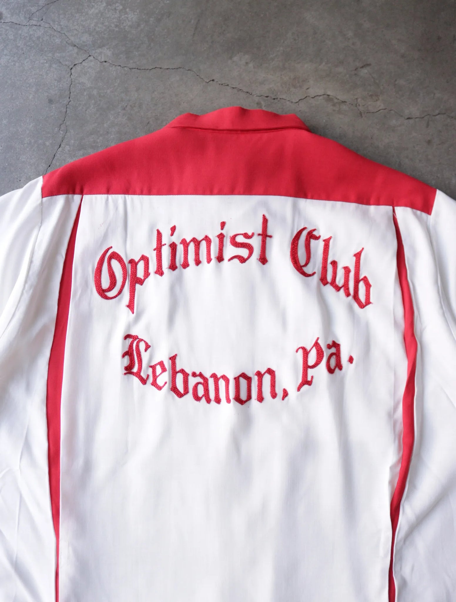 1960S OPTIMIST CHAINSTITCH BOWLING SHIRT