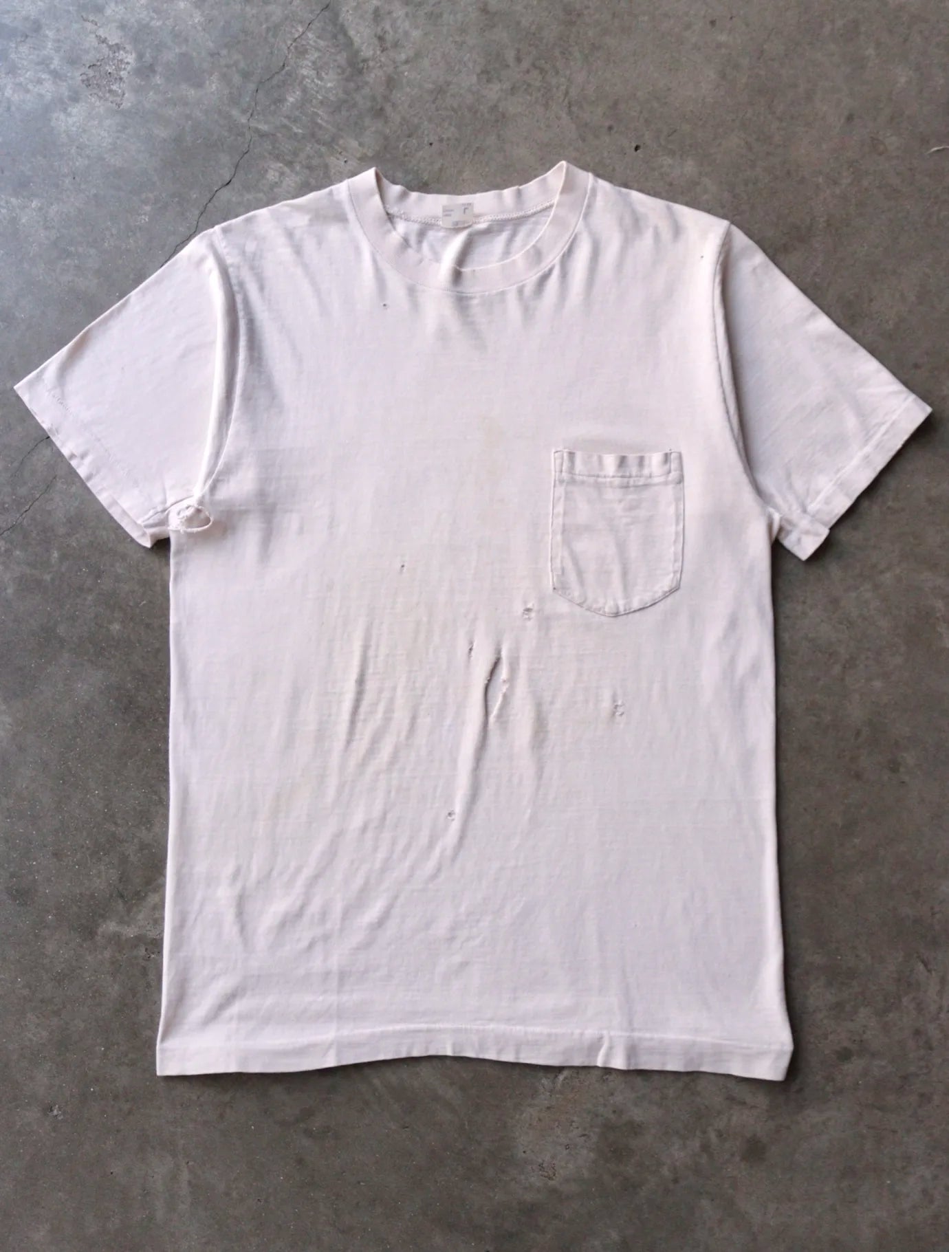 1980S BLANK POCKET TEE