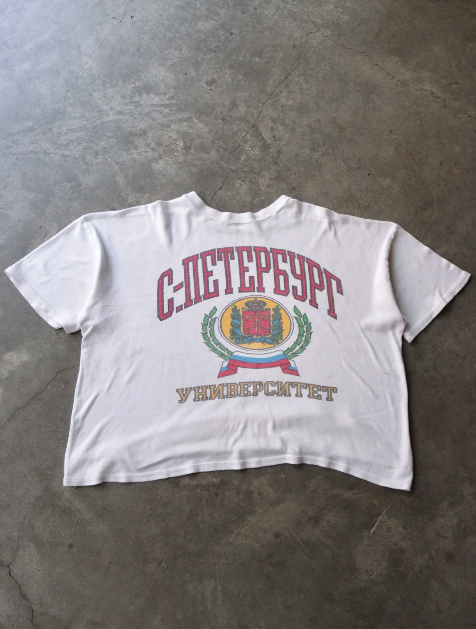 1980S CROPPED RUSSIA TEE