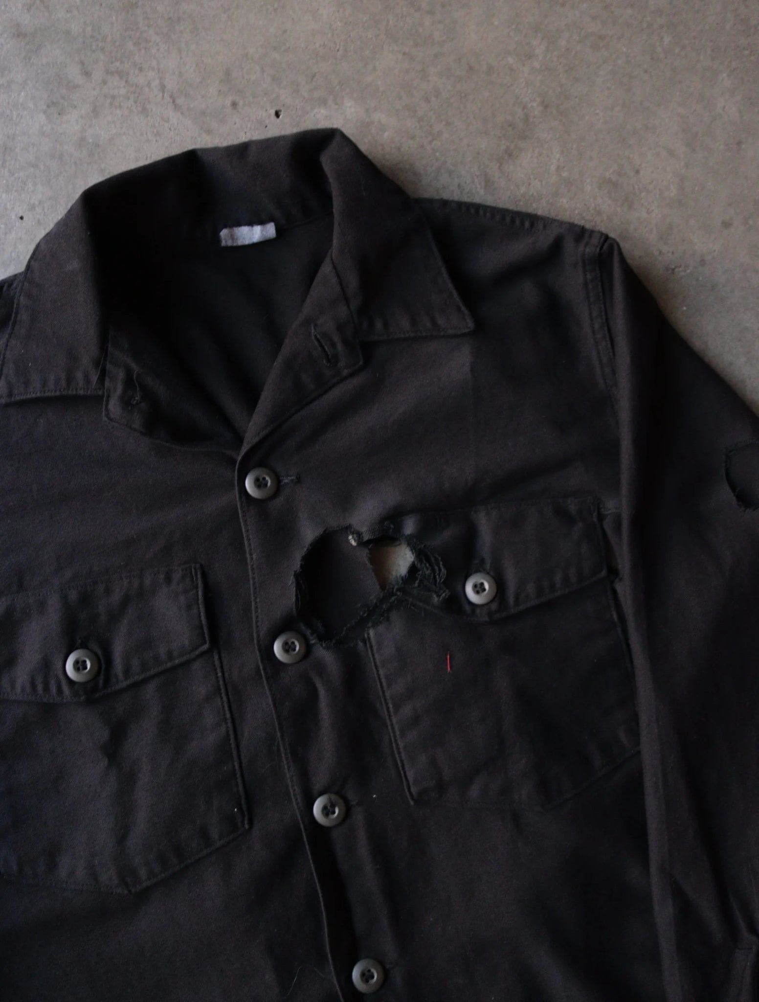 1980S OVERDYED BUTTON UP SHIRT