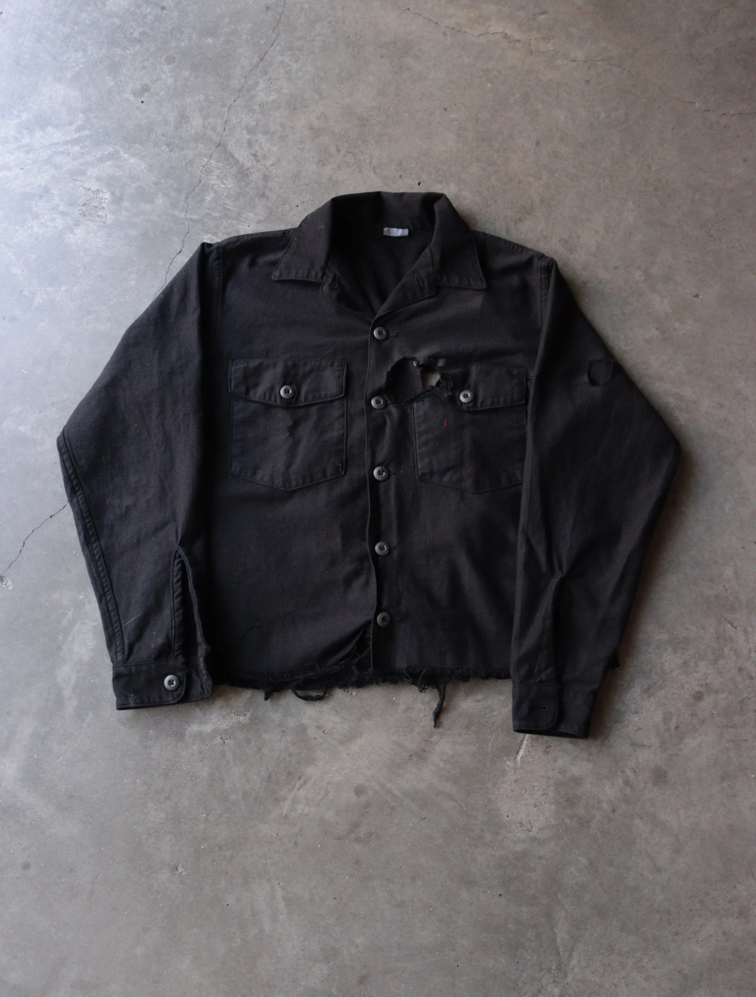 1980S OVERDYED BUTTON UP SHIRT