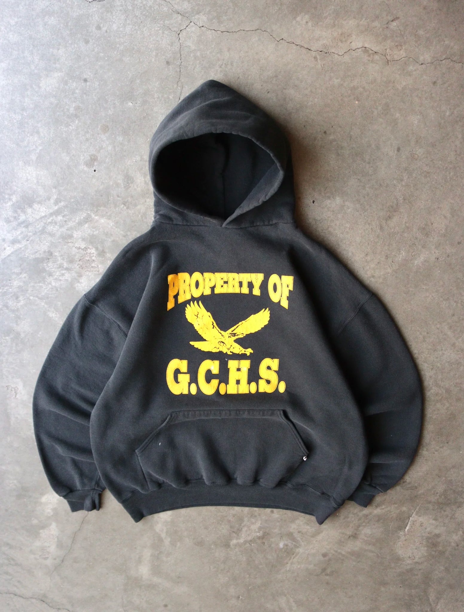 1990S PROPERTY G.C.H.S. HOODED SWEATSHIRT