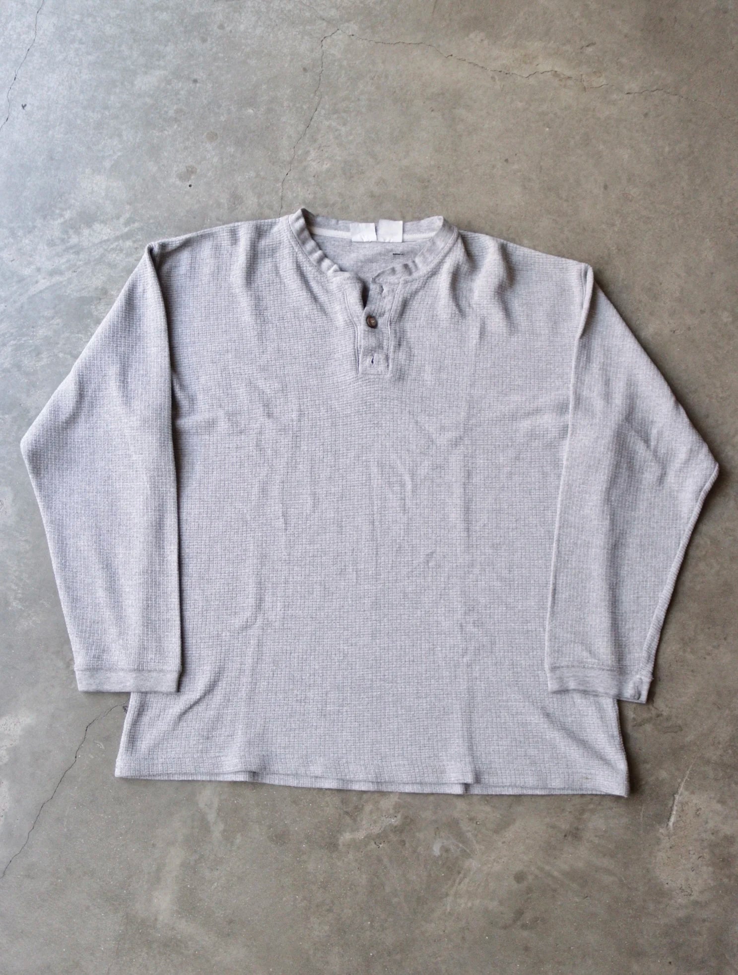1990S THERMAL HENLEY SHIRT