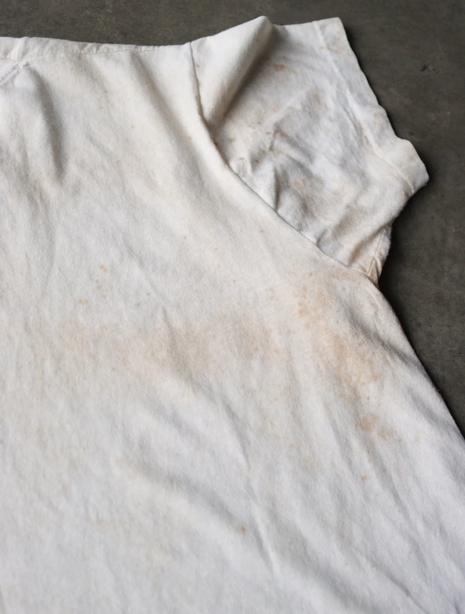 1980S WHITE BLANK TEE