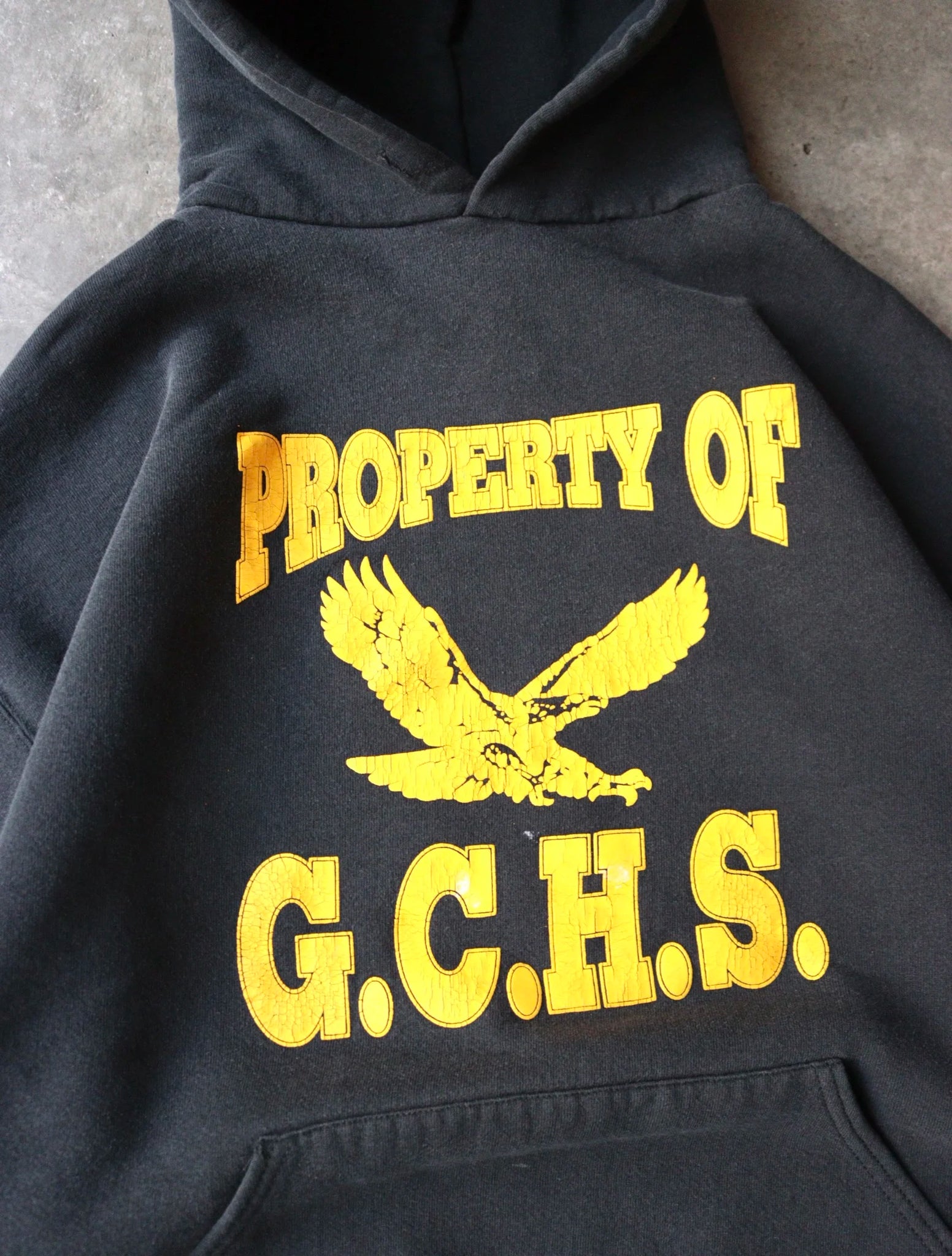1990S PROPERTY G.C.H.S. HOODED SWEATSHIRT