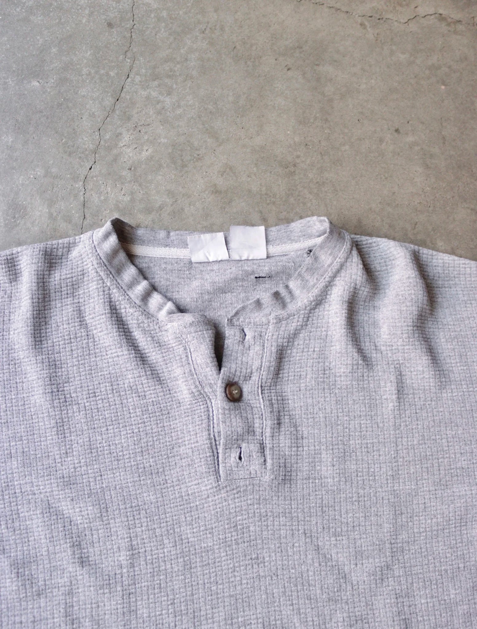 1990S THERMAL HENLEY SHIRT