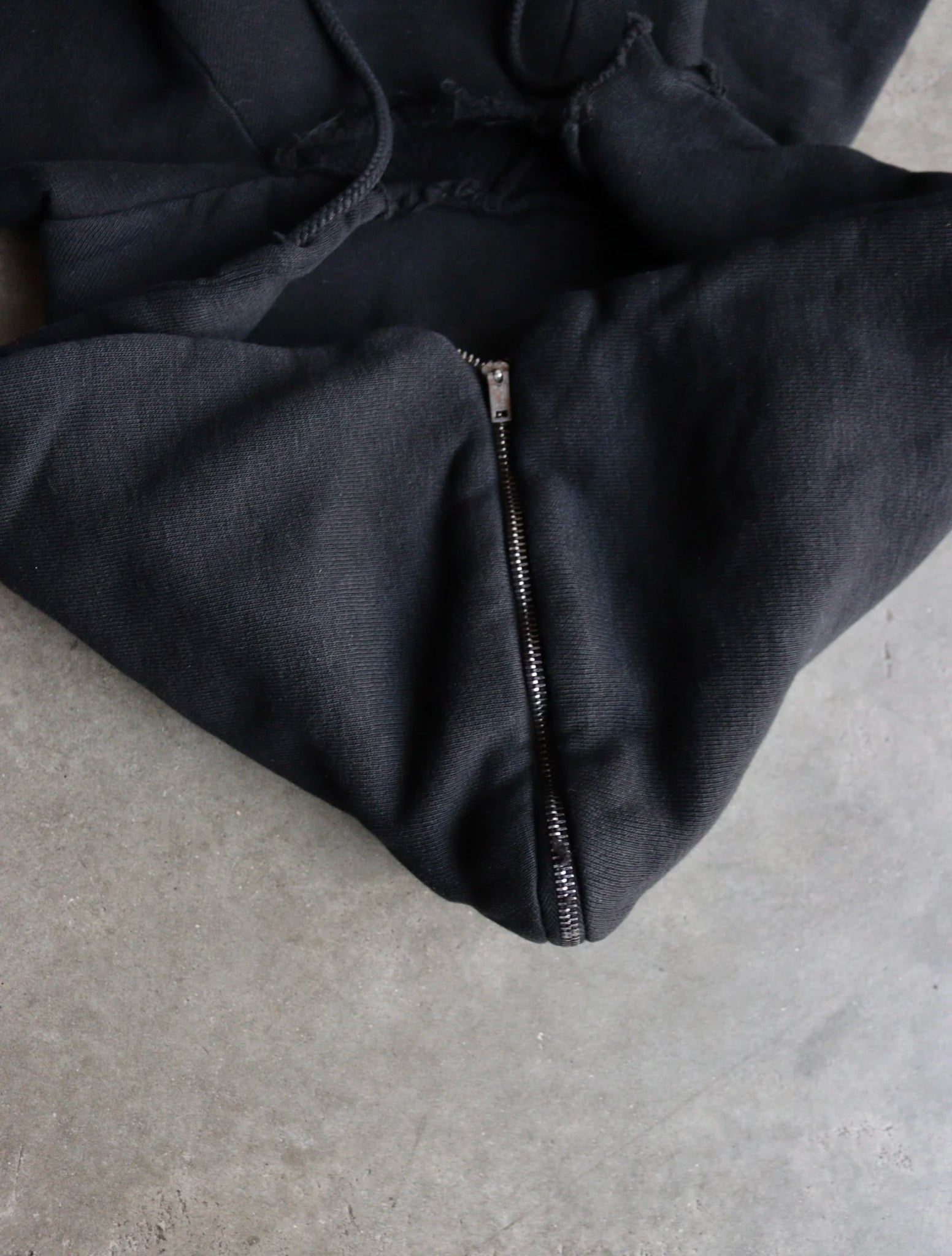 1950S OVERDYED HOODED SWEATSHIRT