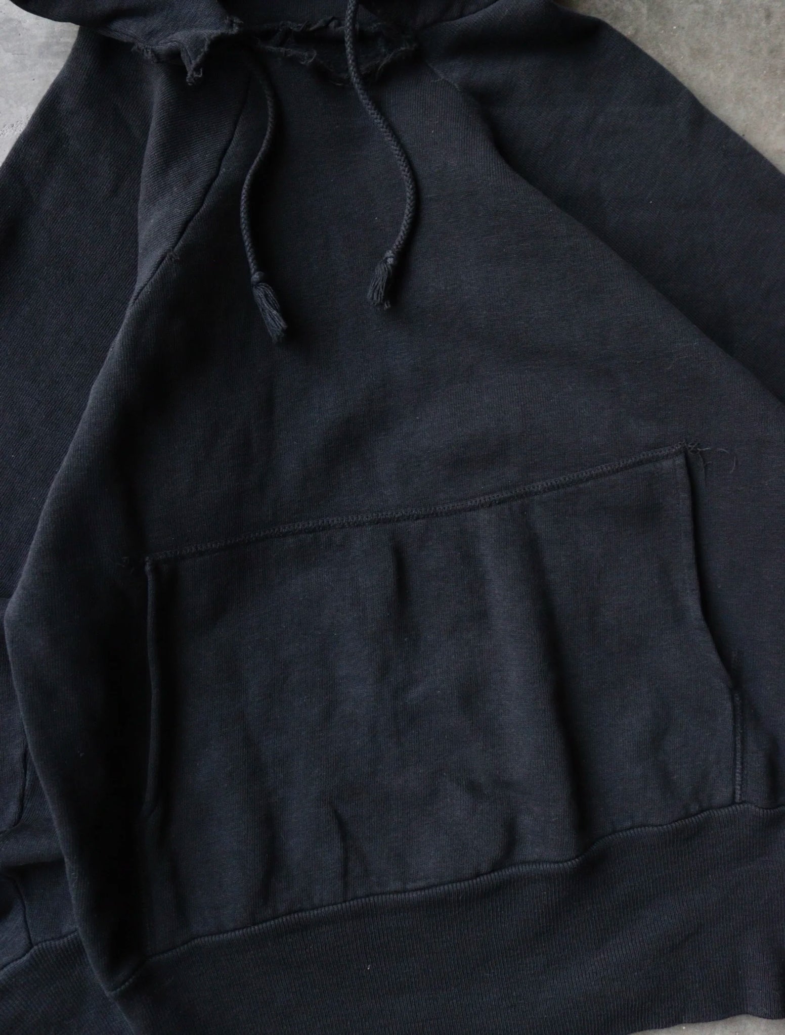 1950S OVERDYED HOODED SWEATSHIRT