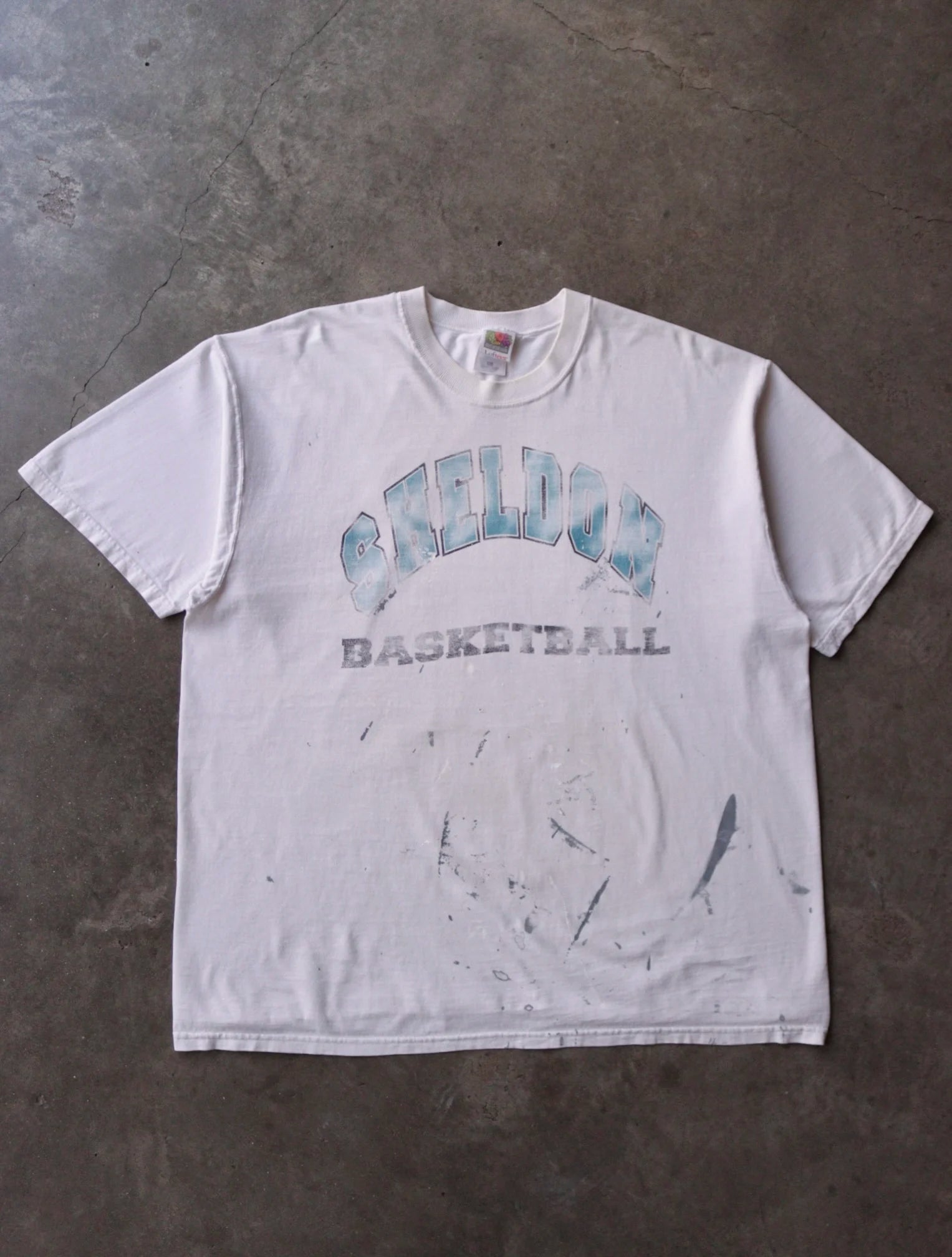 2000S SUN FADED BASKETBALL TEE