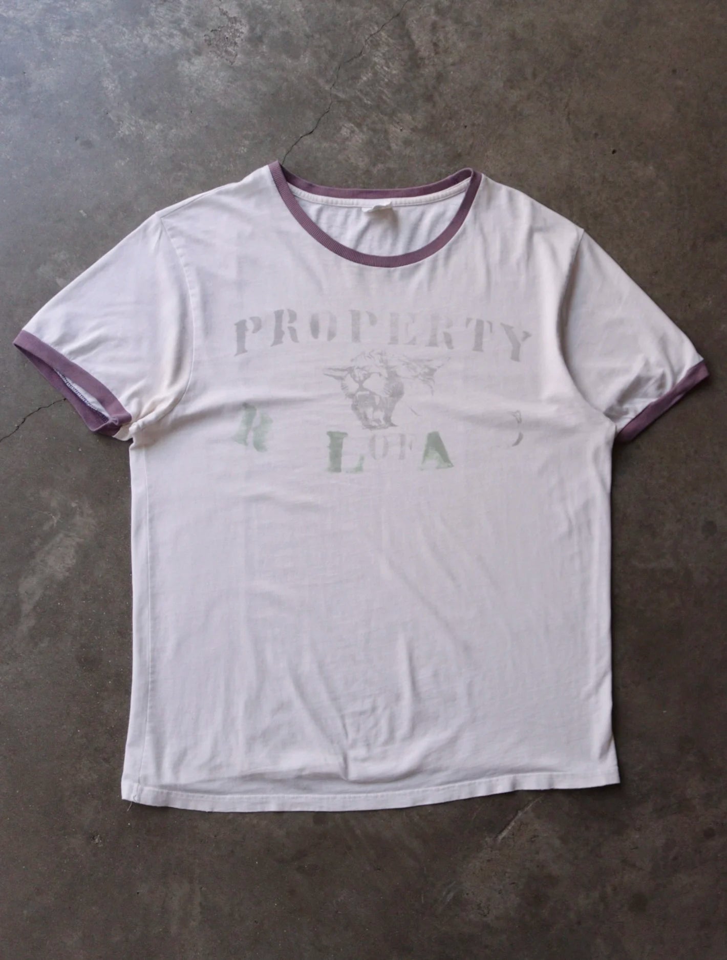 1990S PROPERTY OF RLA RINGER TEE