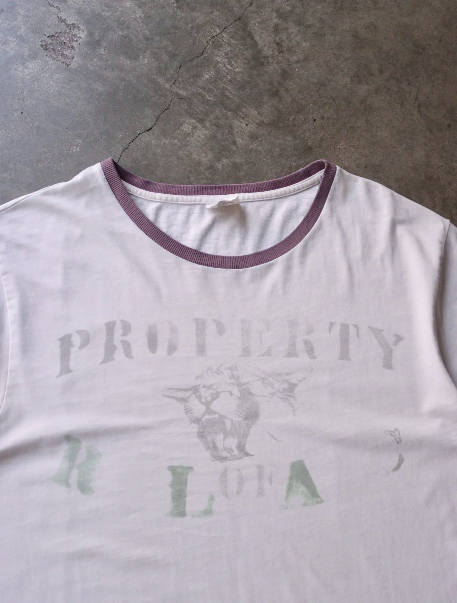 1990S PROPERTY OF RLA RINGER TEE