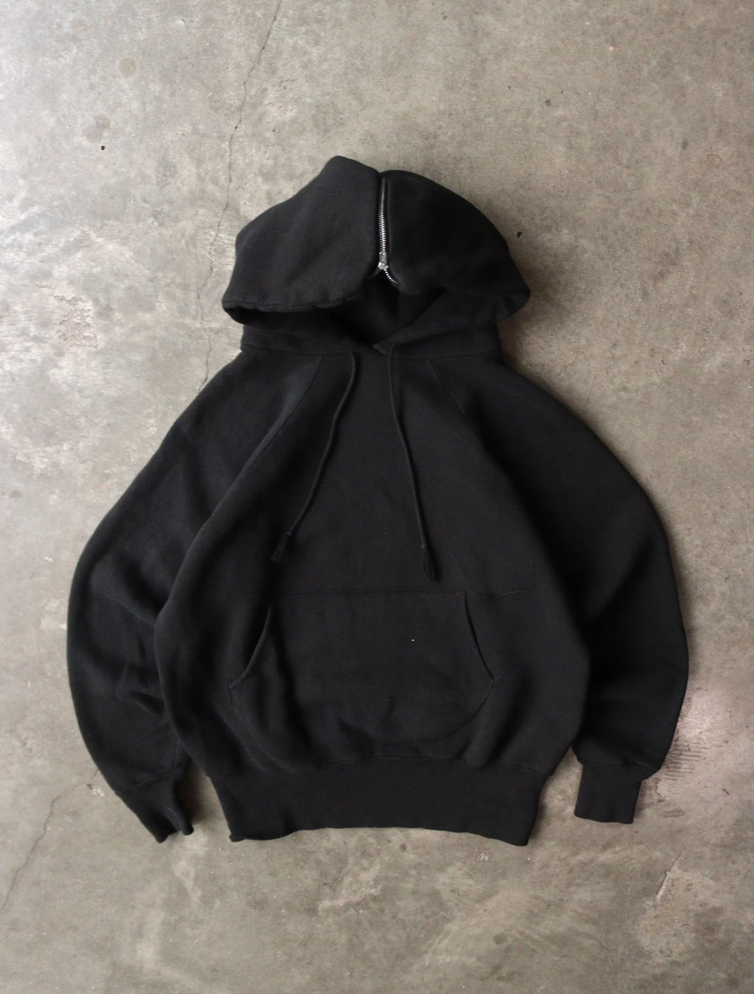 1950S ZIP HOODED SWEATSHIRT