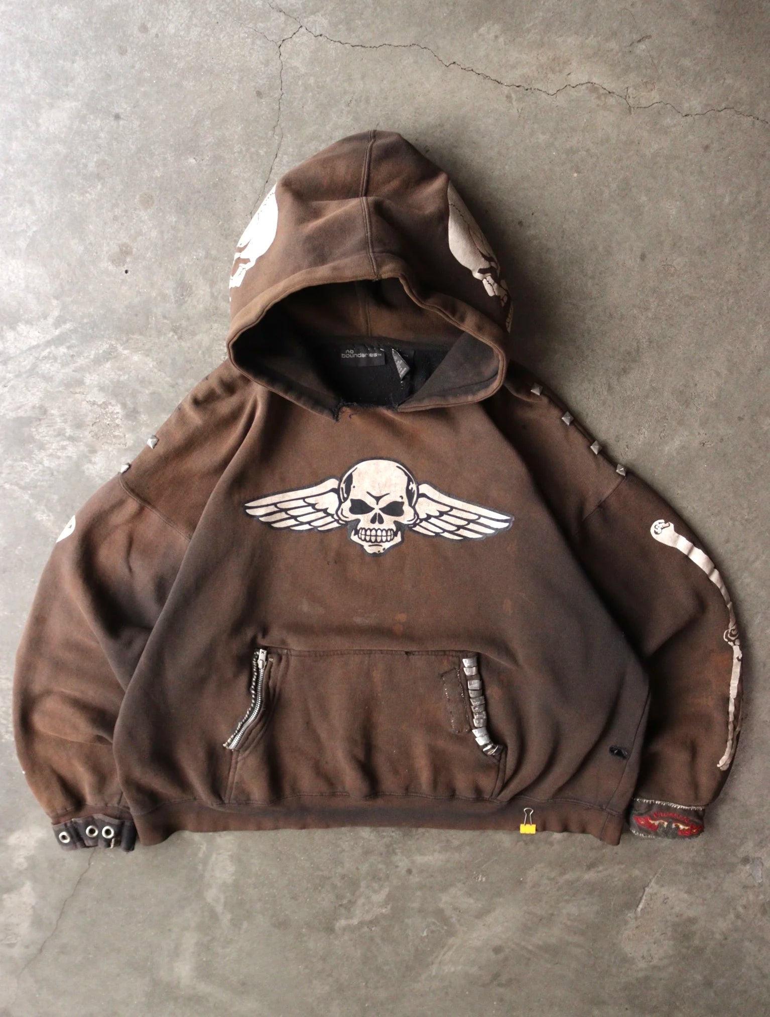 1990S SCAB PUNK HOODED SWEATSHIRT