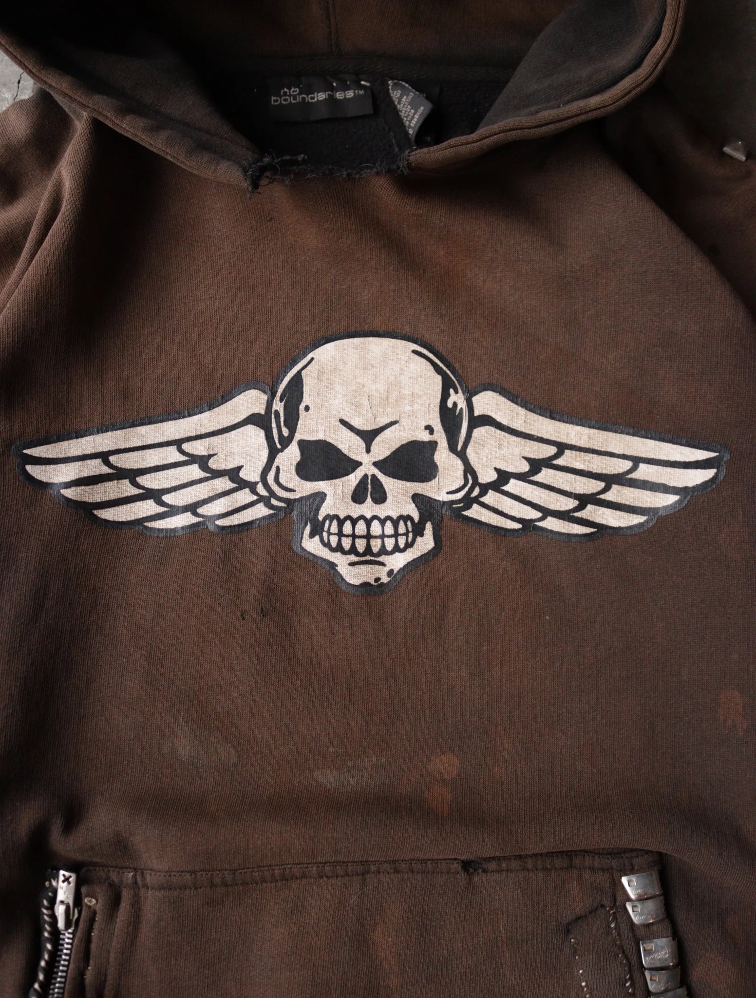 1990S SCAB PUNK HOODED SWEATSHIRT
