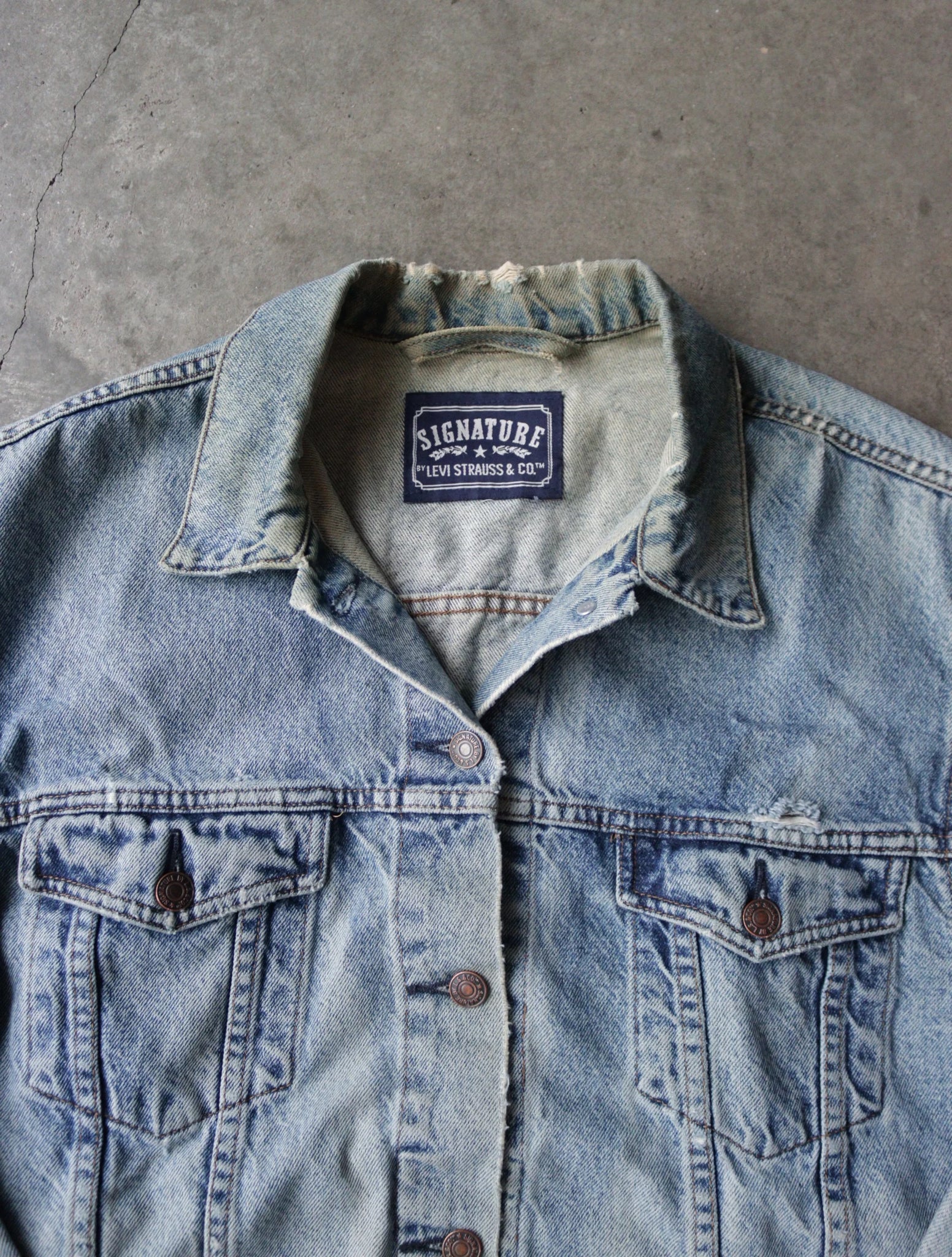 1990S FADED DENIM JACKET