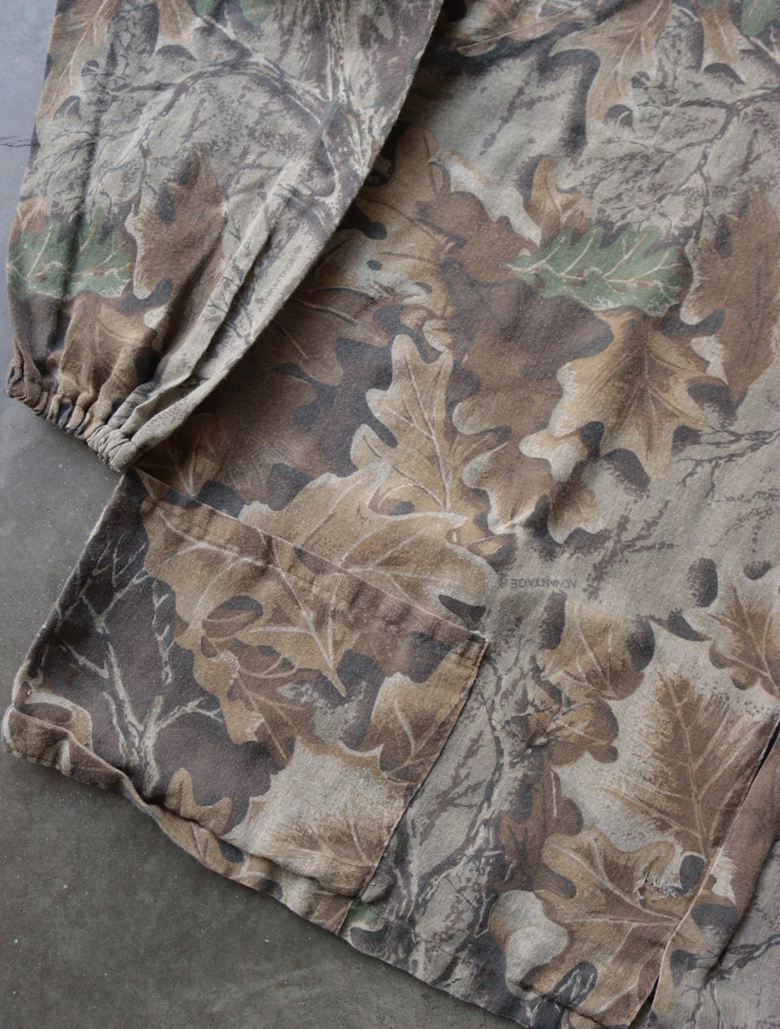 1990S CAMO ZIP UP COLLARED JACKET